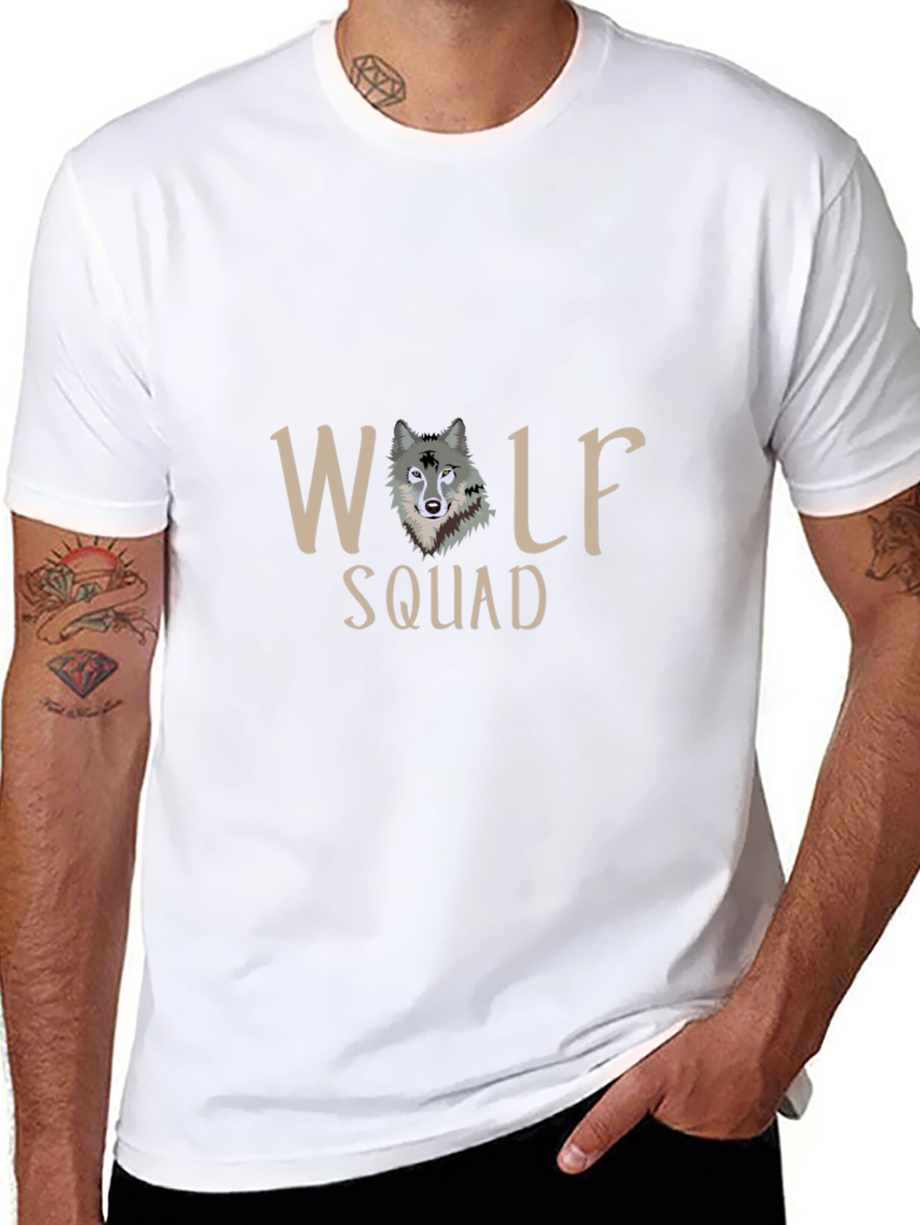Wolf Squad Graphic Tee - Black