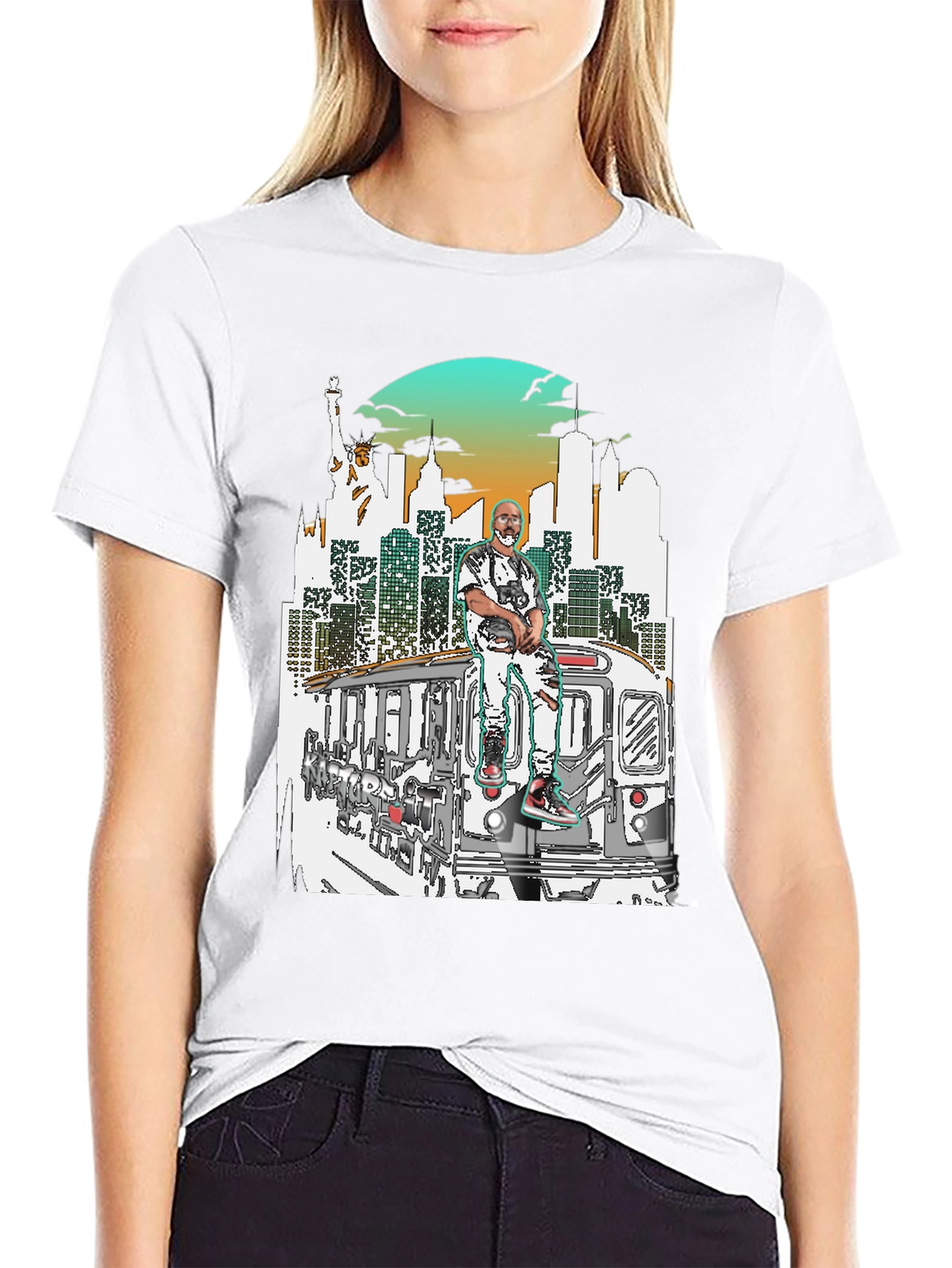 NYC Subway Graphic T-Shirt - Streetwear Style
