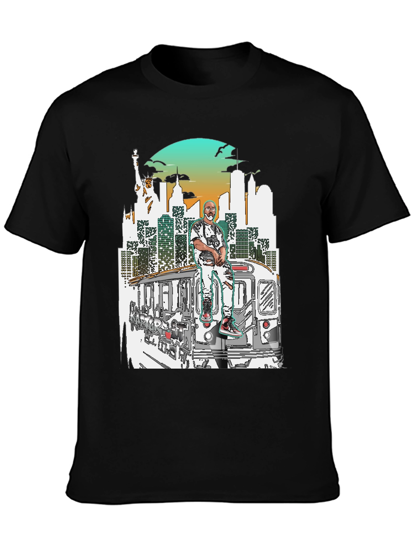 NYC Subway Graphic T-Shirt - Streetwear Style