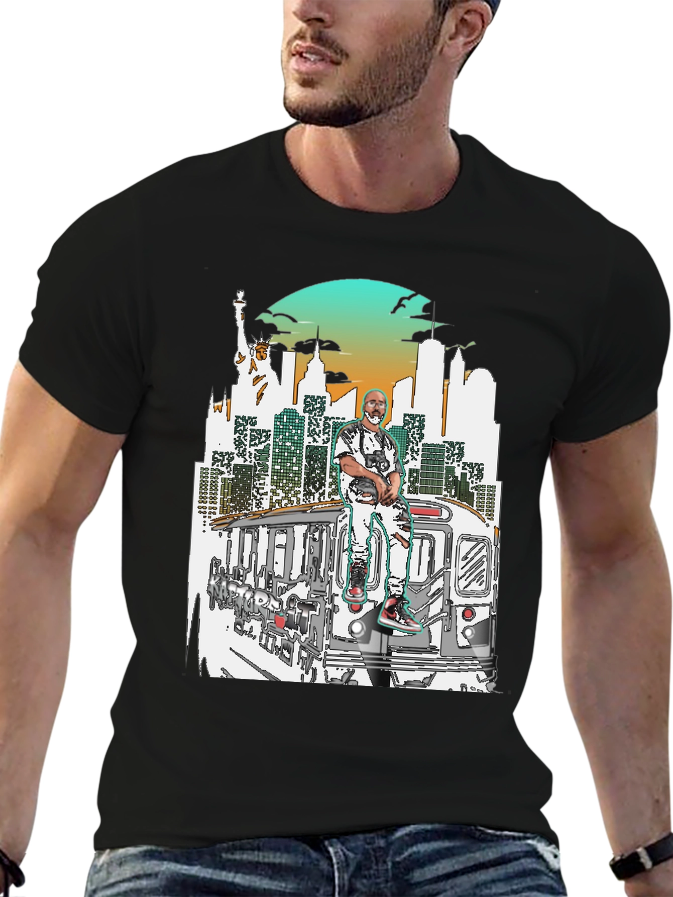 NYC Subway Graphic T-Shirt - Streetwear Style