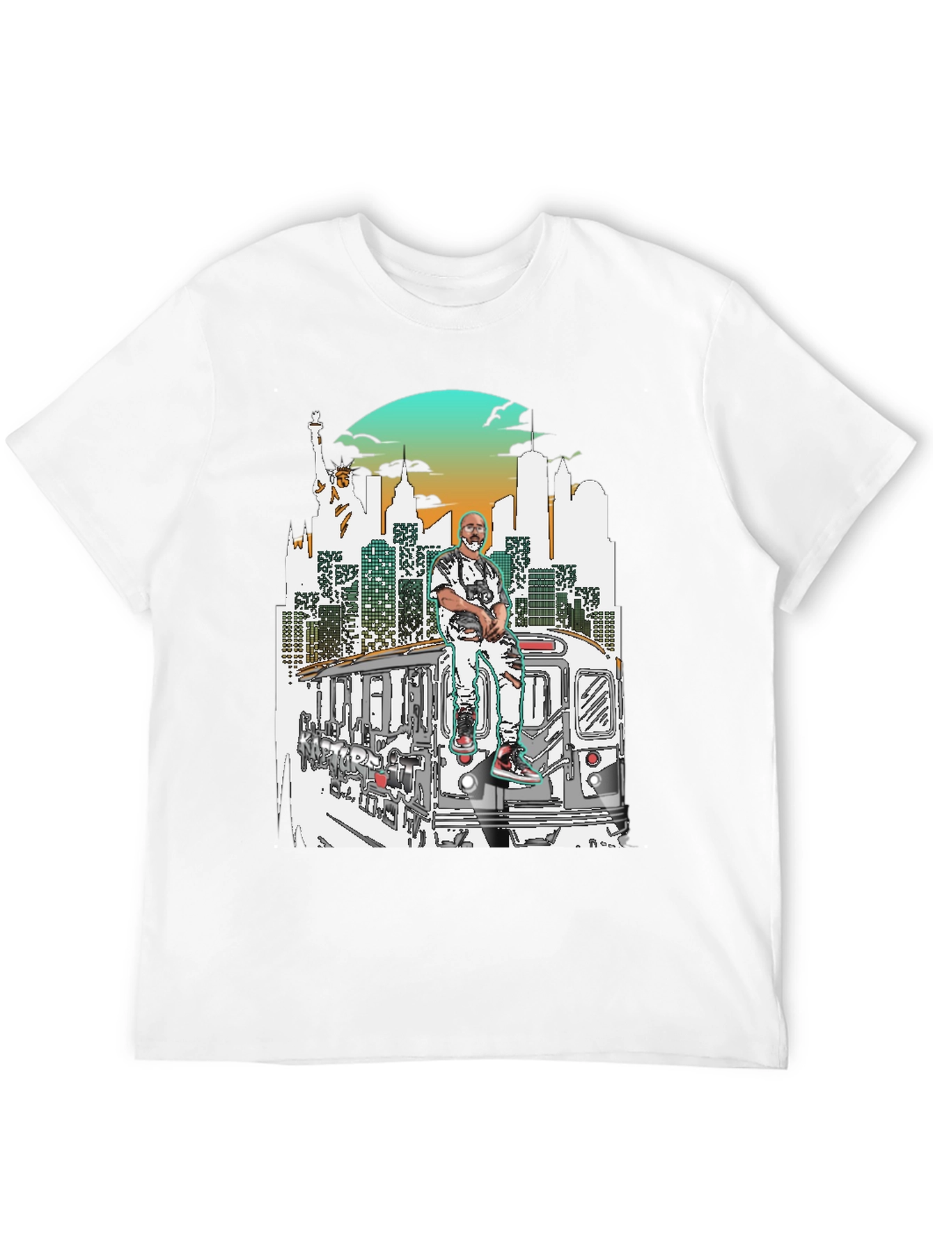 NYC Subway Graphic T-Shirt - Streetwear Style