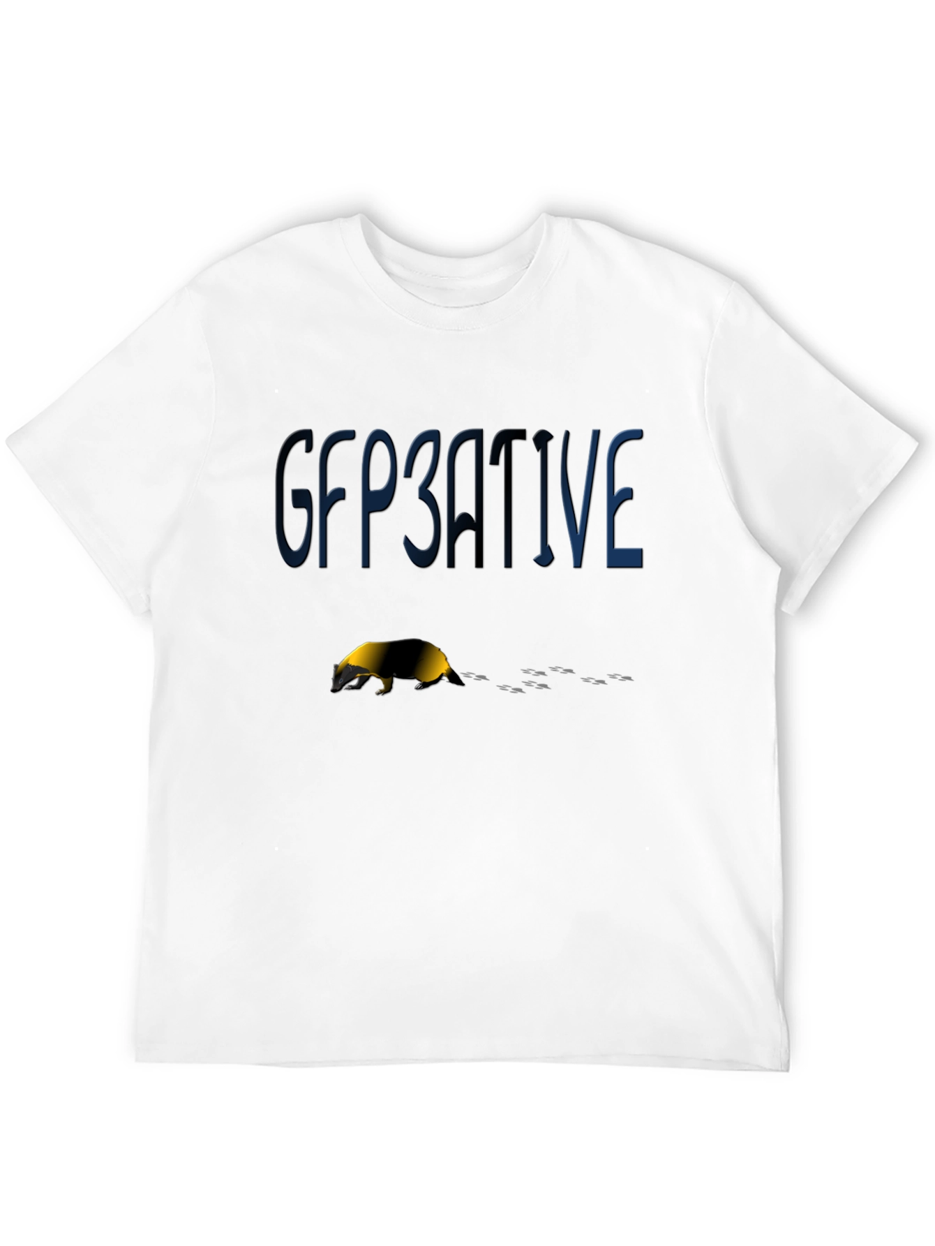 GFP3ATIVE Badger Graphic T-Shirt - Black