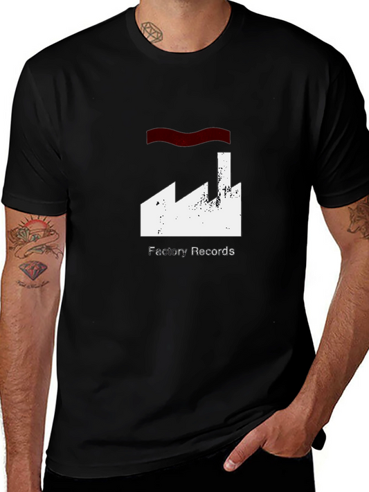 Factory Records T-Shirt - Black Cotton Graphic Tee