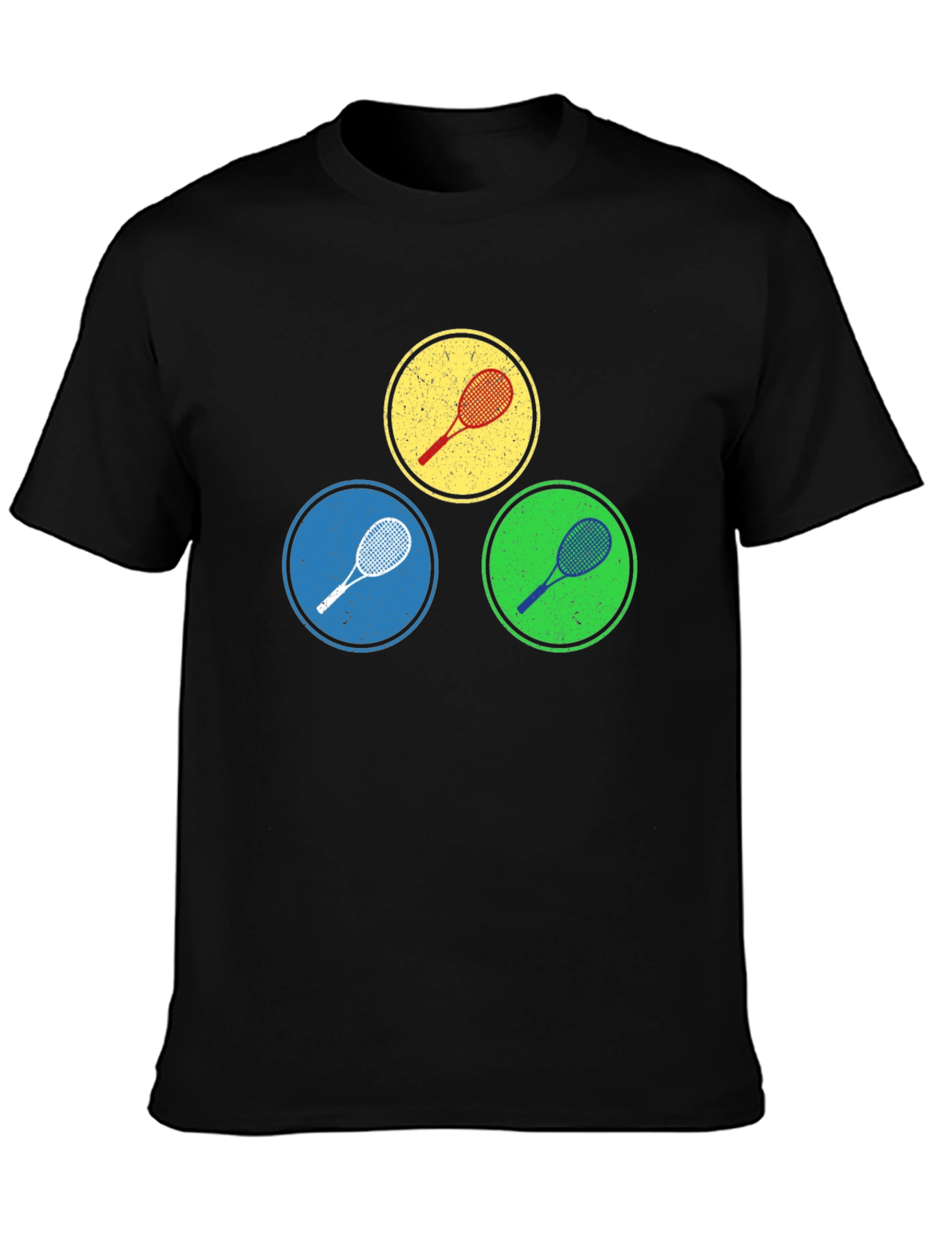 Tennis Racket Circles Graphic Tee