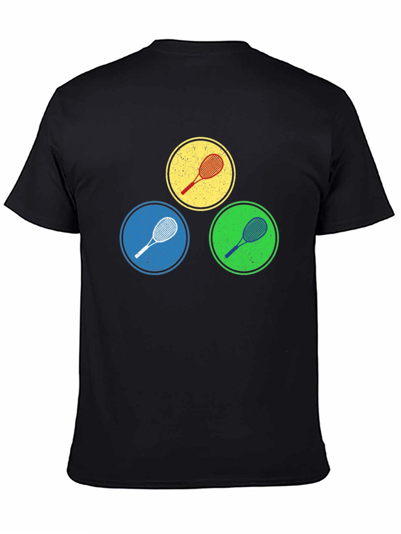 Tennis Racket Circles Graphic Tee