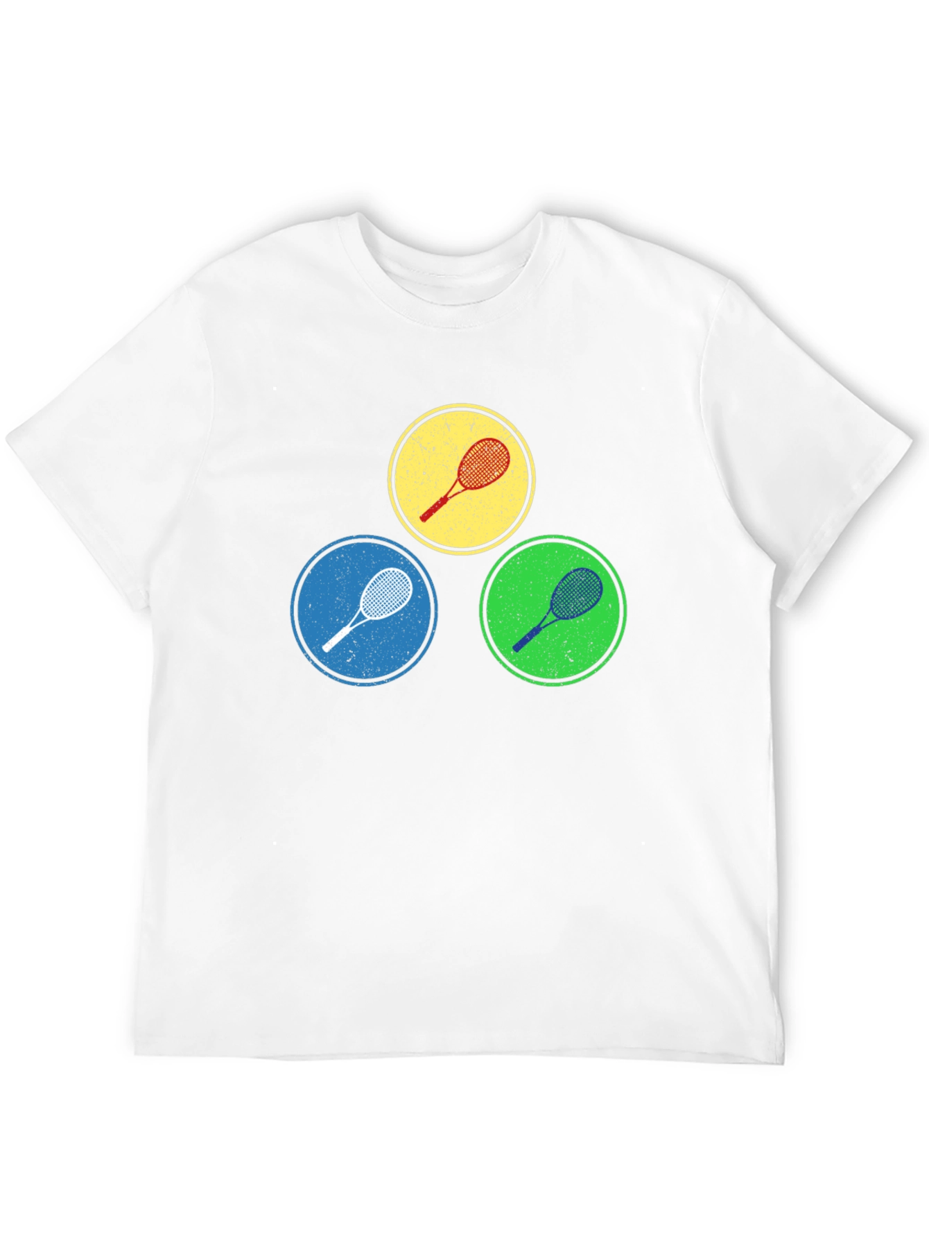 Tennis Racket Circles Graphic Tee