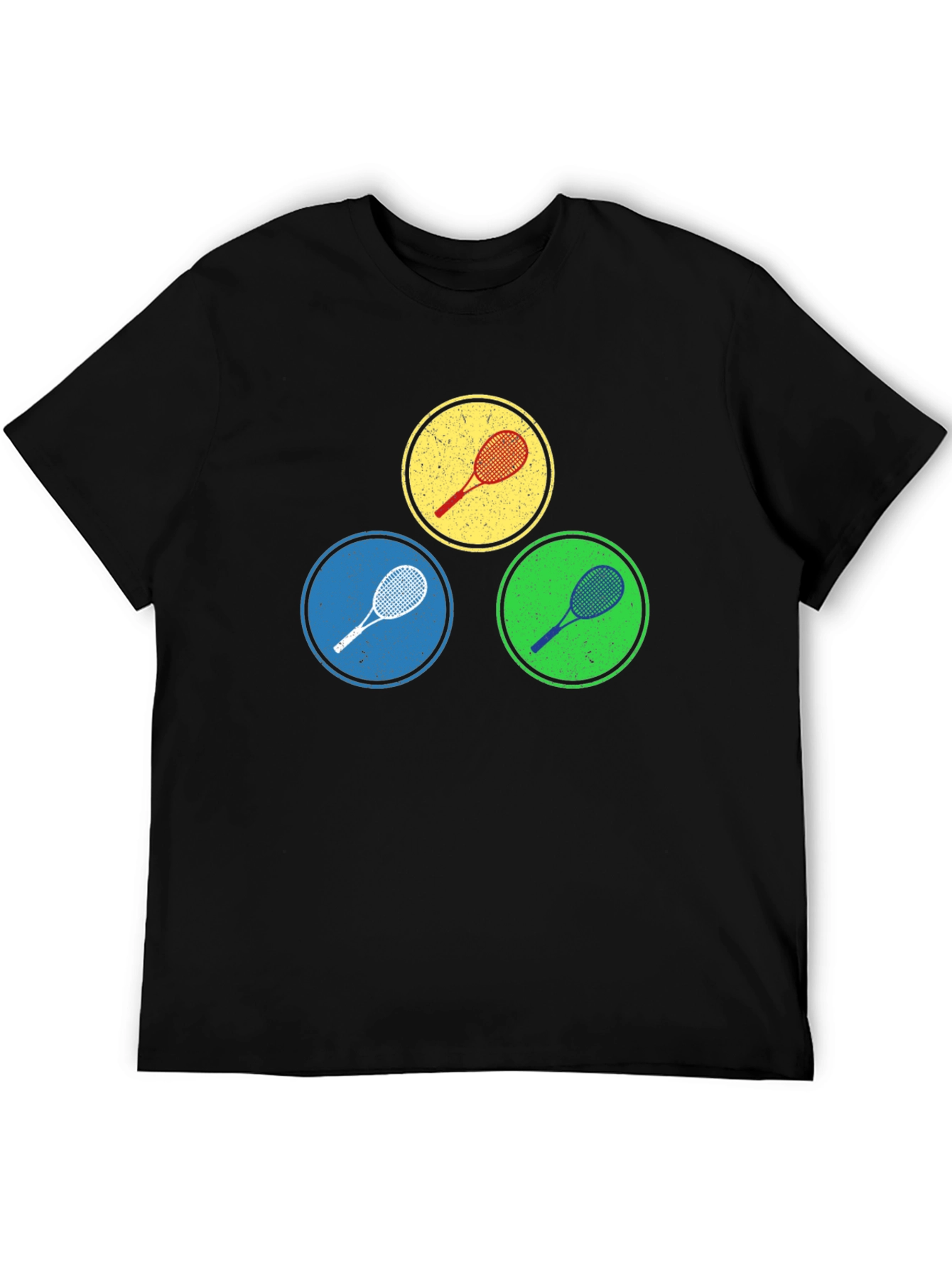 Tennis Racket Circles Graphic Tee