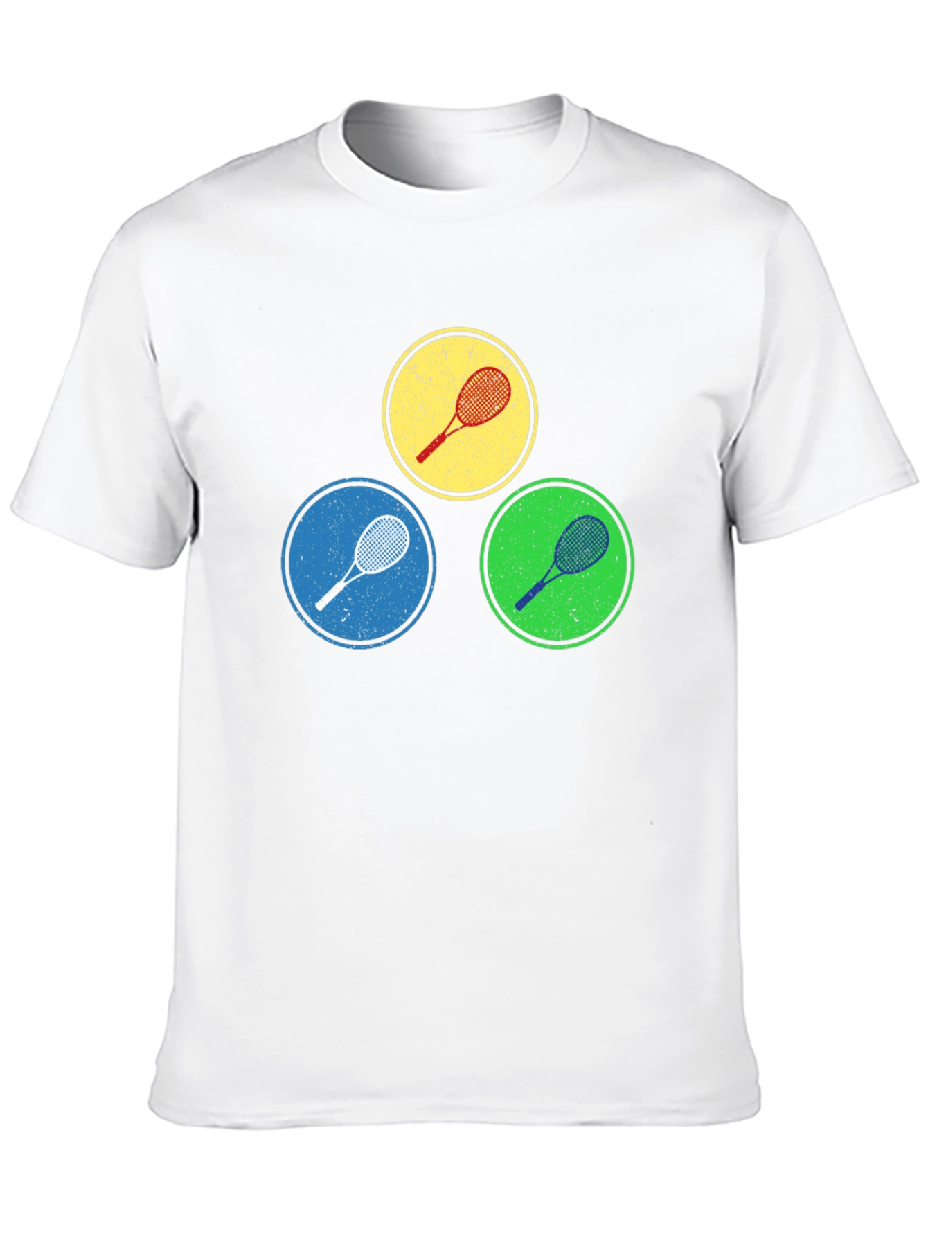 Tennis Racket Circles Graphic Tee