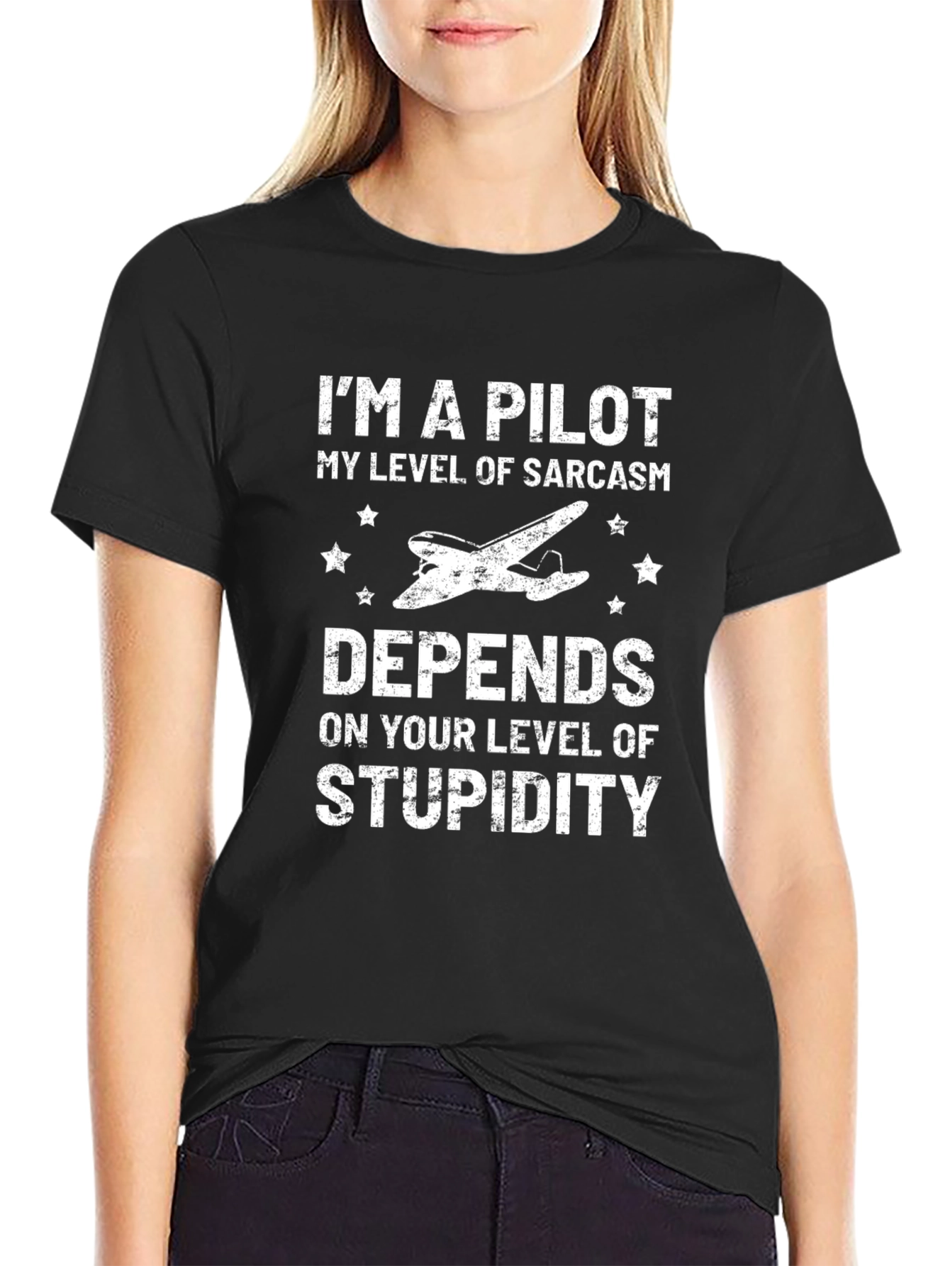 Pilot Sarcasm T-Shirt - Funny Airplane Tee