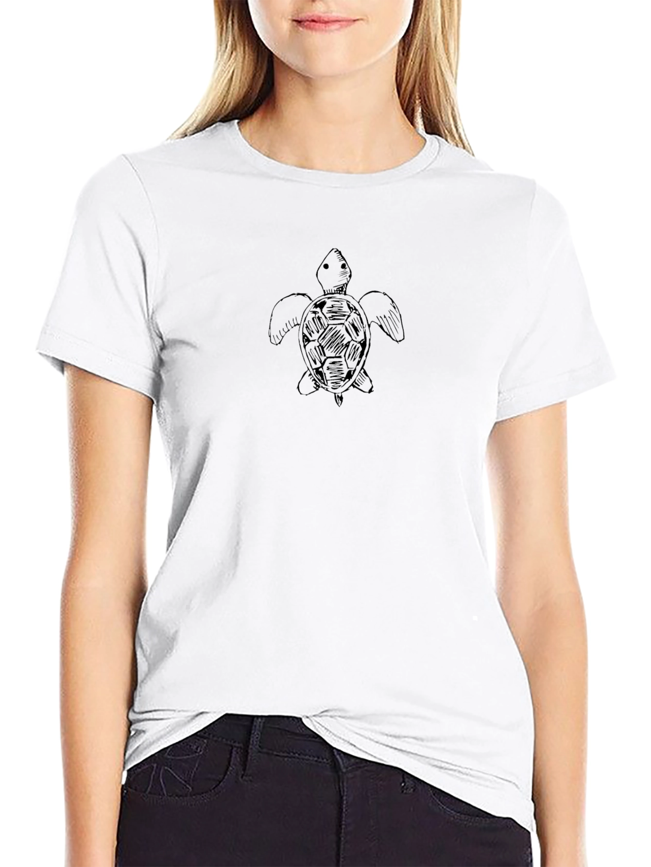 Sea Turtle Graphic Black T-Shirt