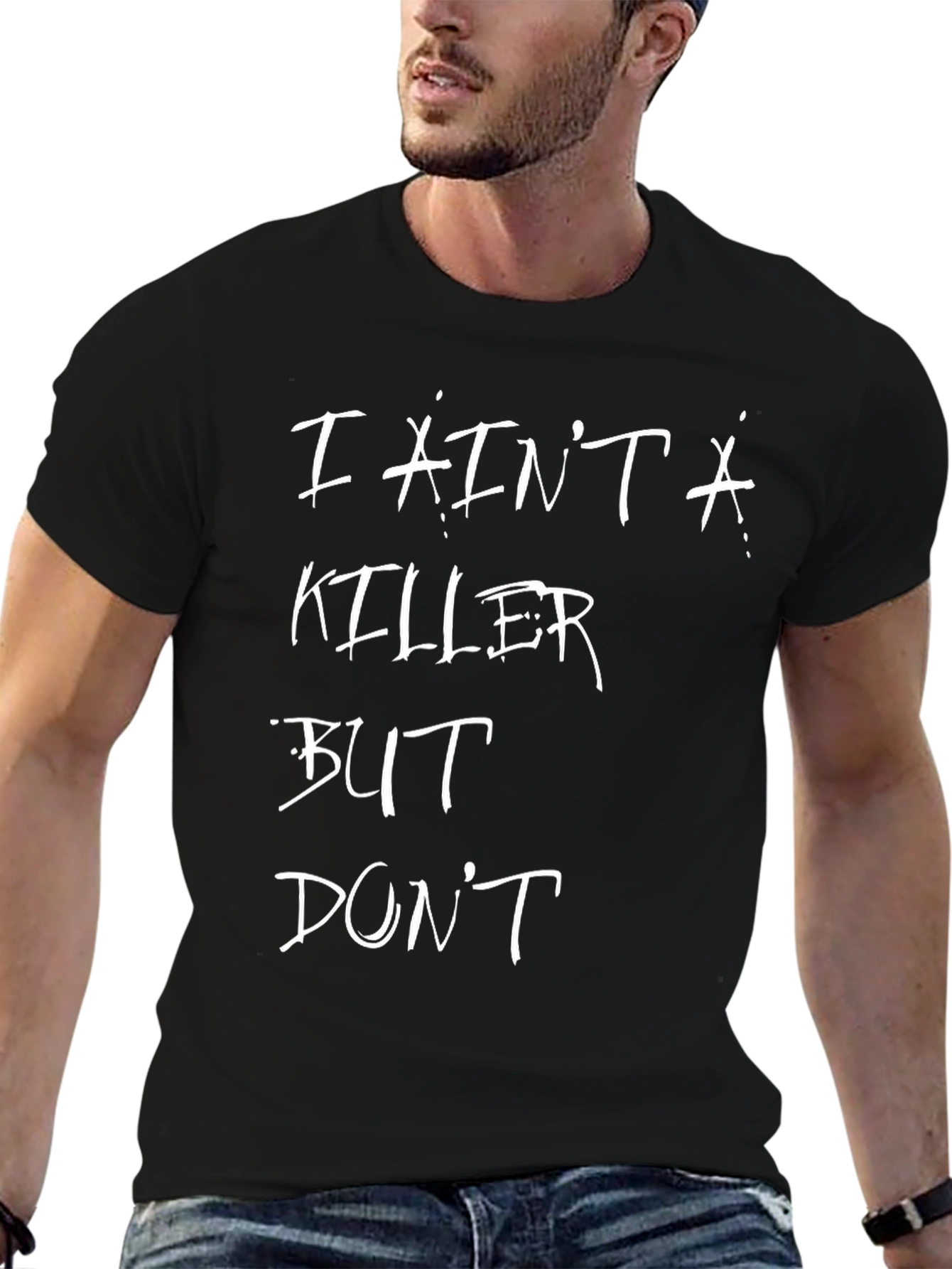 I Aint a Killer Graphic Tee - Black T-Shirt