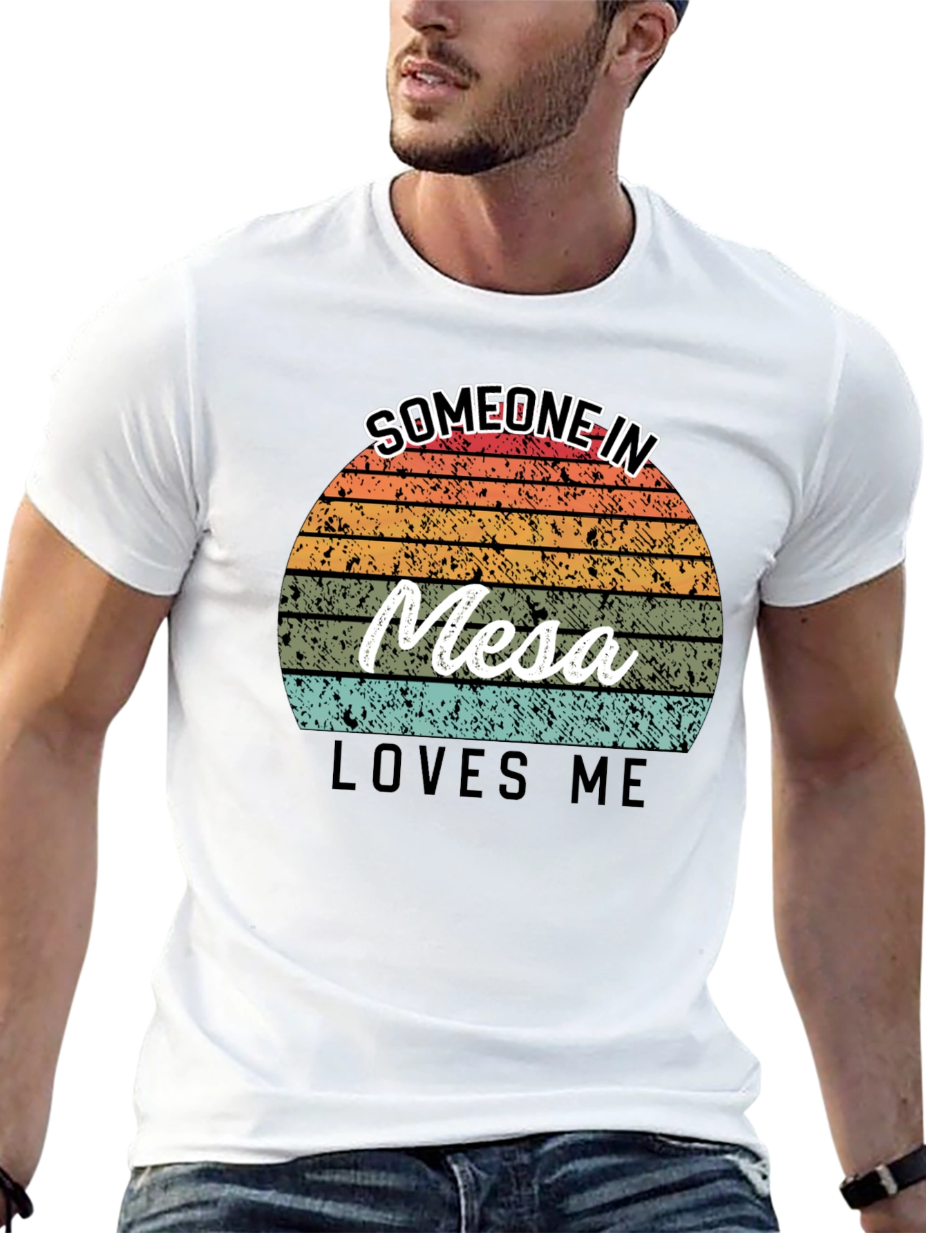 Someone in Mesa Loves Me Black T-Shirt