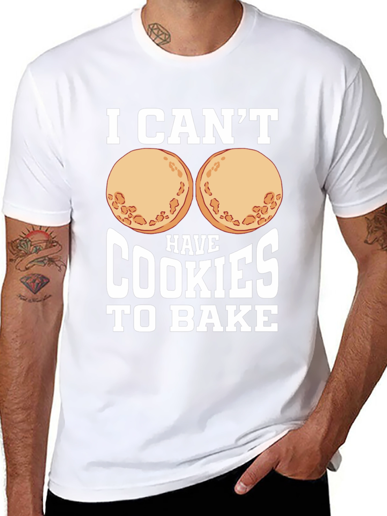 Funny I Cant Have Cookies to Bake Graphic Tee