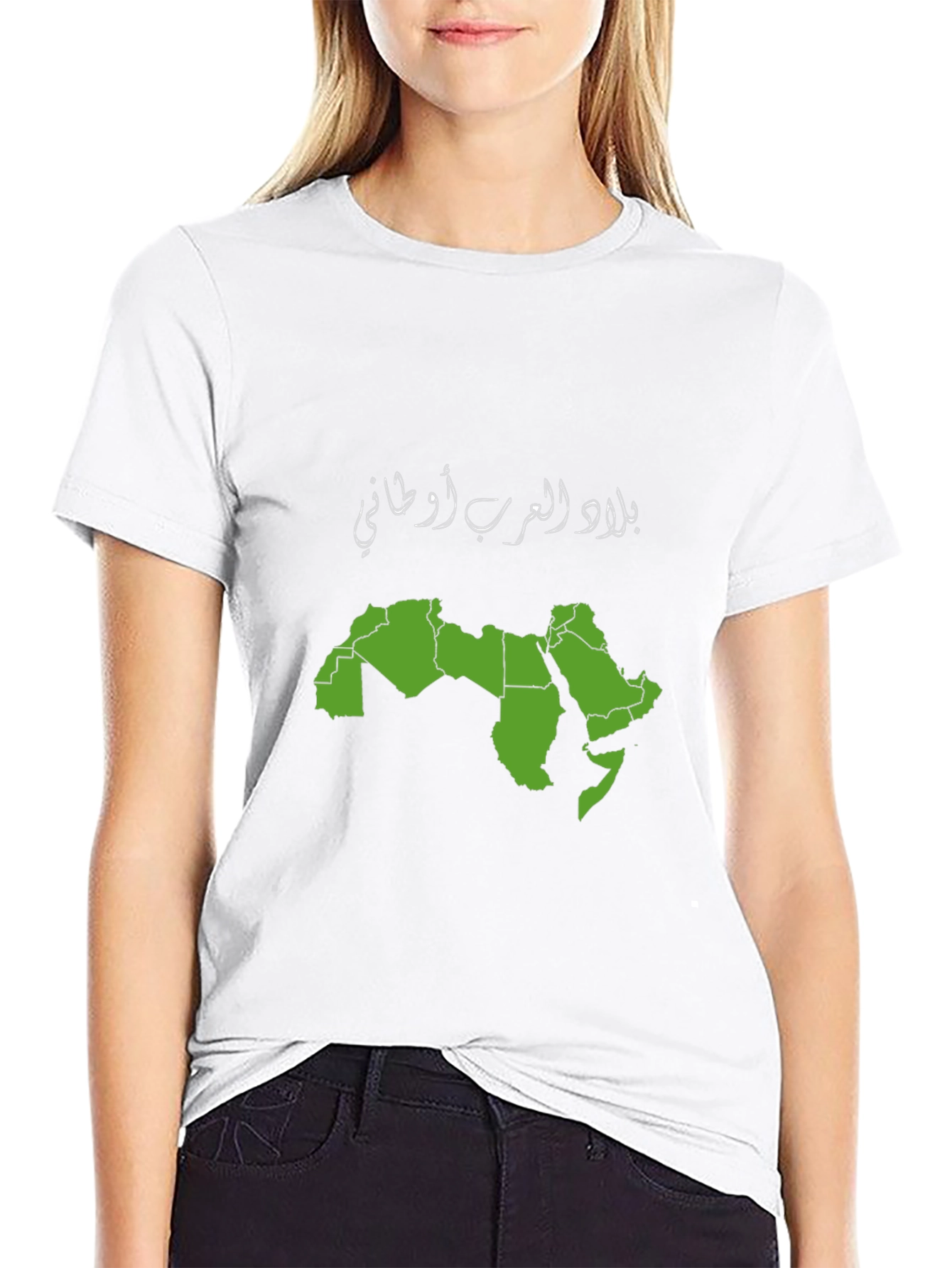 Arabic Map Black T-Shirt