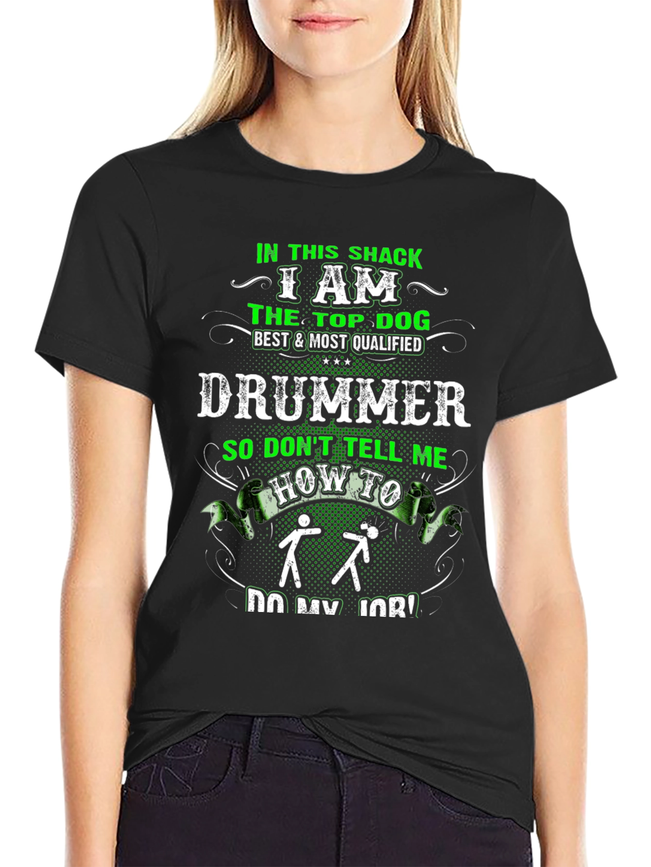 Top Dog Drummer T-Shirt - Musician Apparel