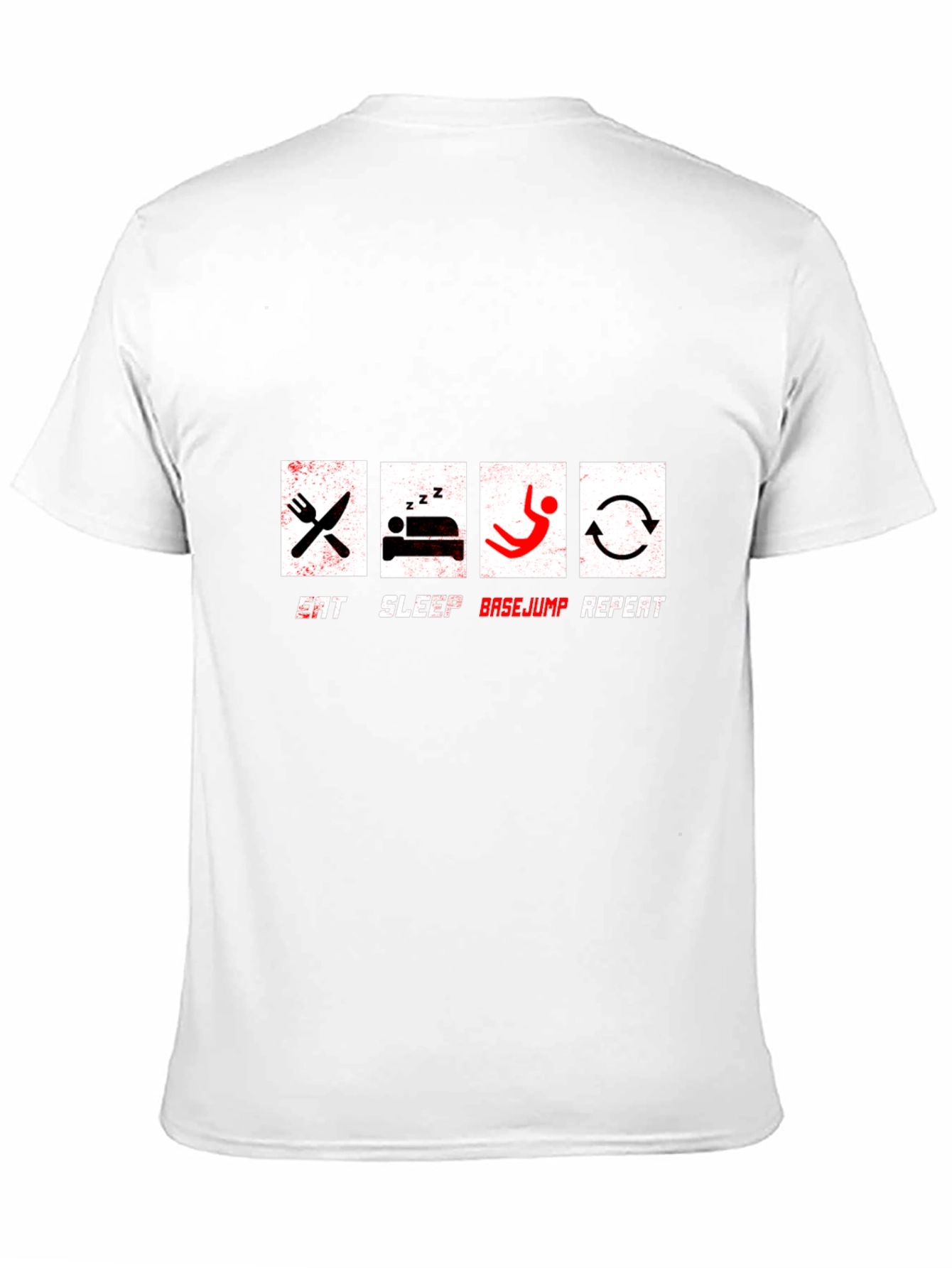 Eat Sleep Basejump Repeat Graphic T-Shirt