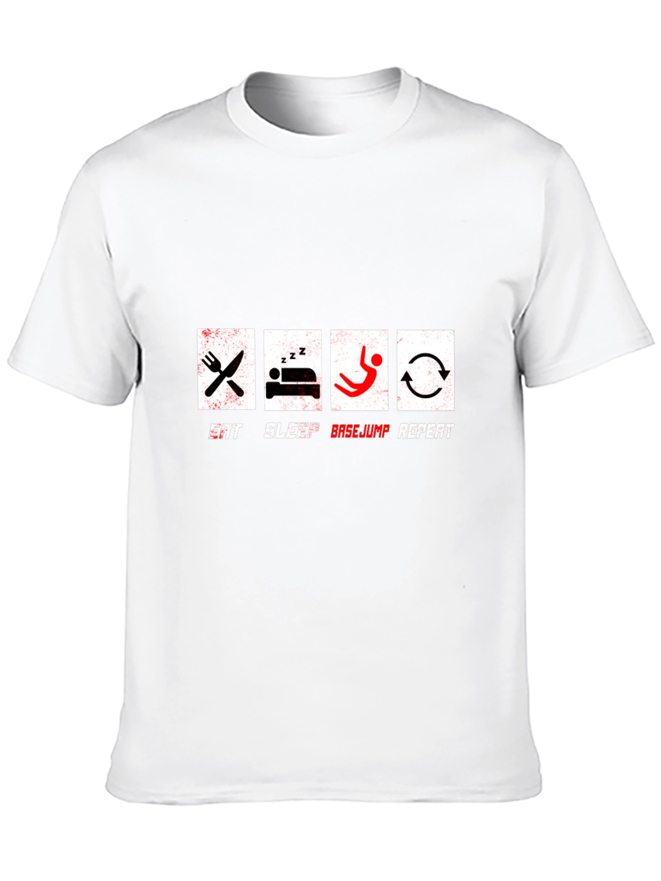 Eat Sleep Basejump Repeat Graphic T-Shirt
