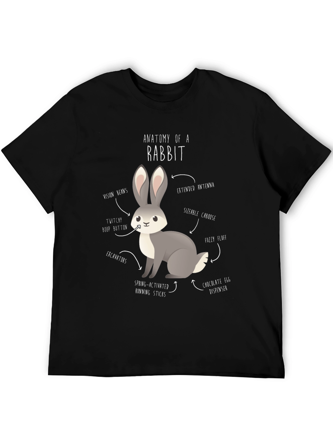 Anatomy of a Rabbit Graphic T-Shirt