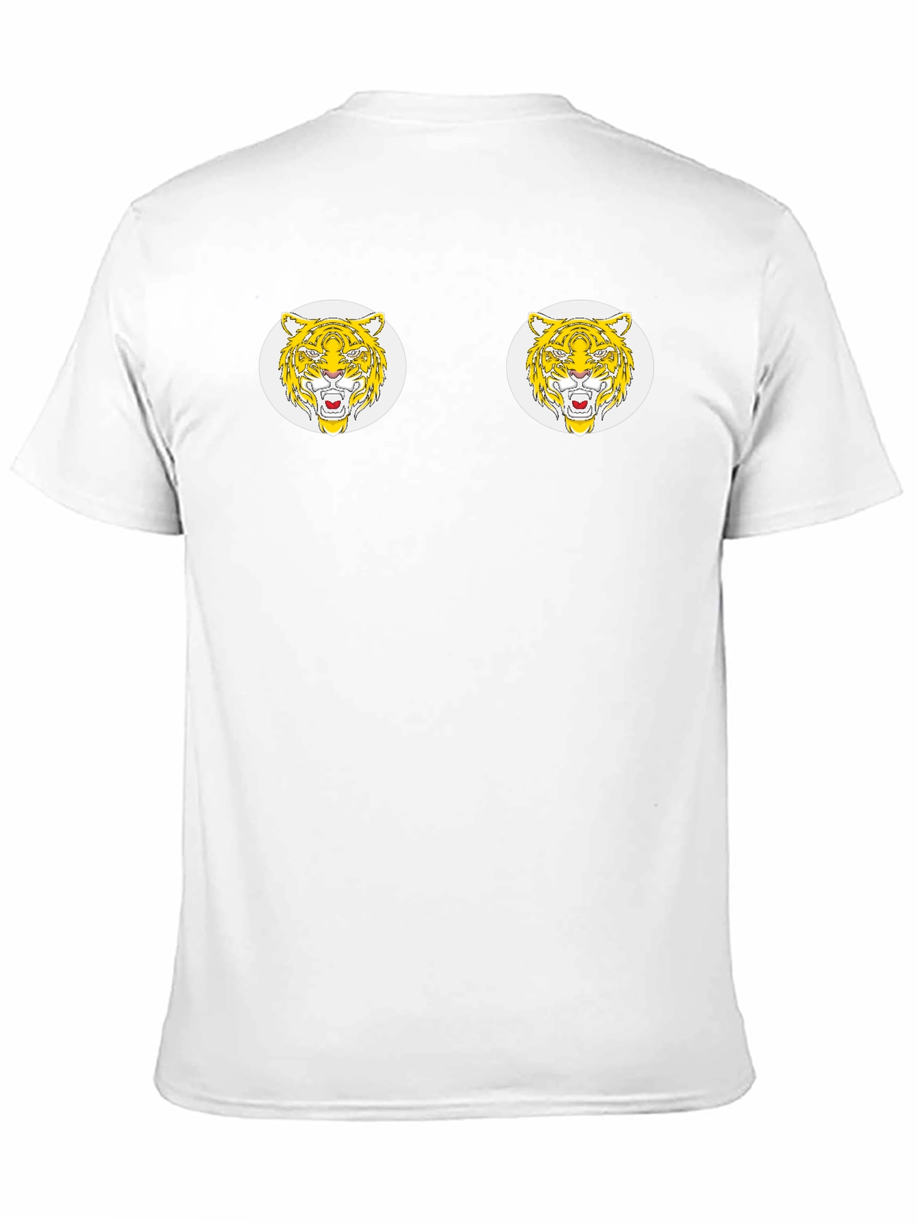Tiger Face Graphic Print Black T-Shirt