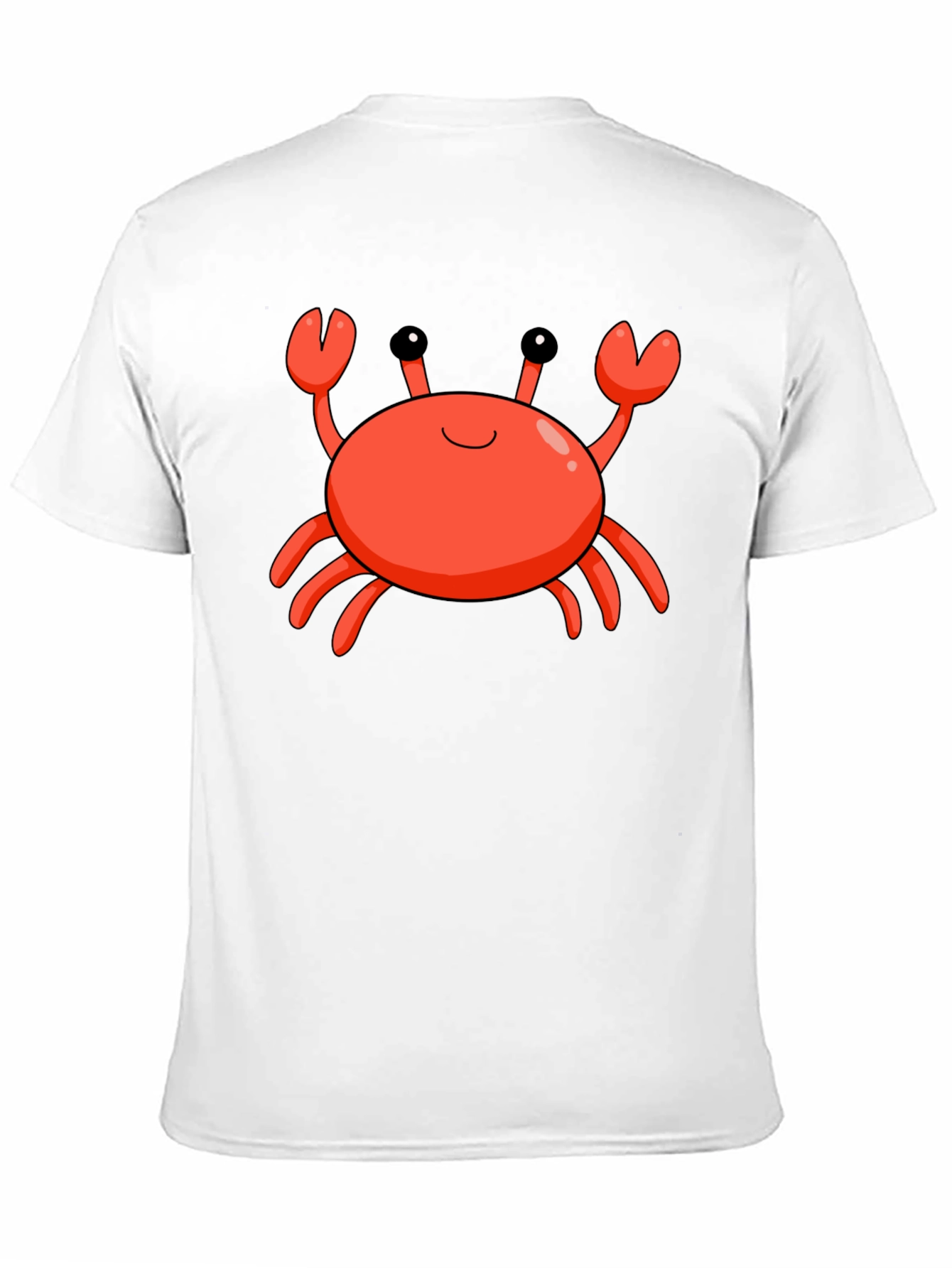 Cartoon Crab Black T-Shirt