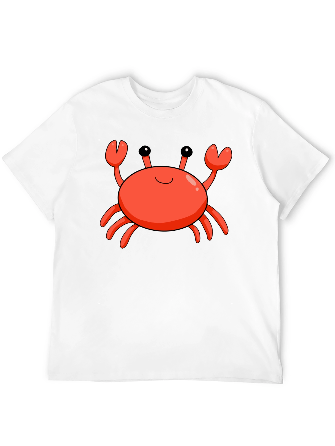 Cartoon Crab Black T-Shirt