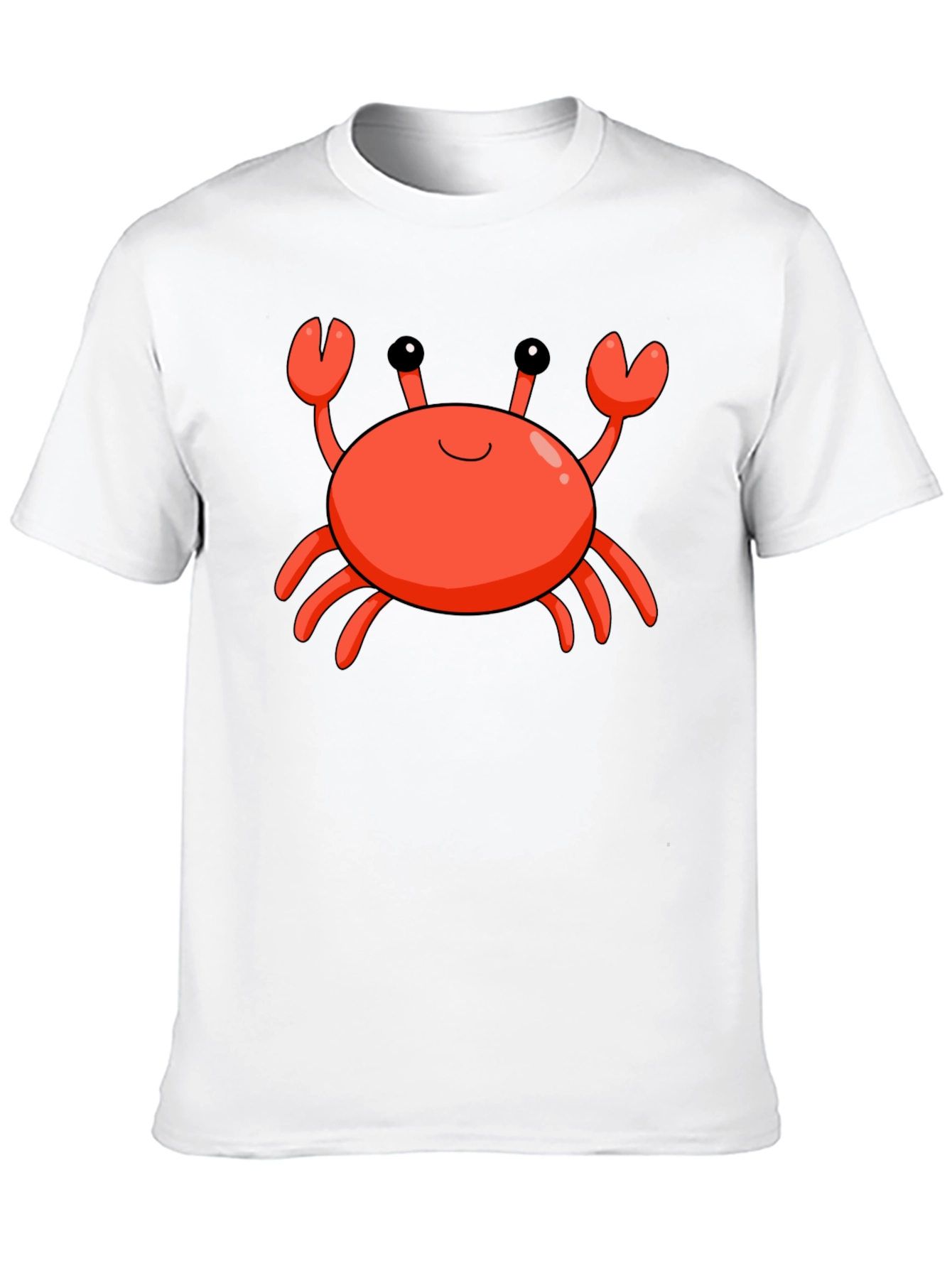 Cartoon Crab Black T-Shirt