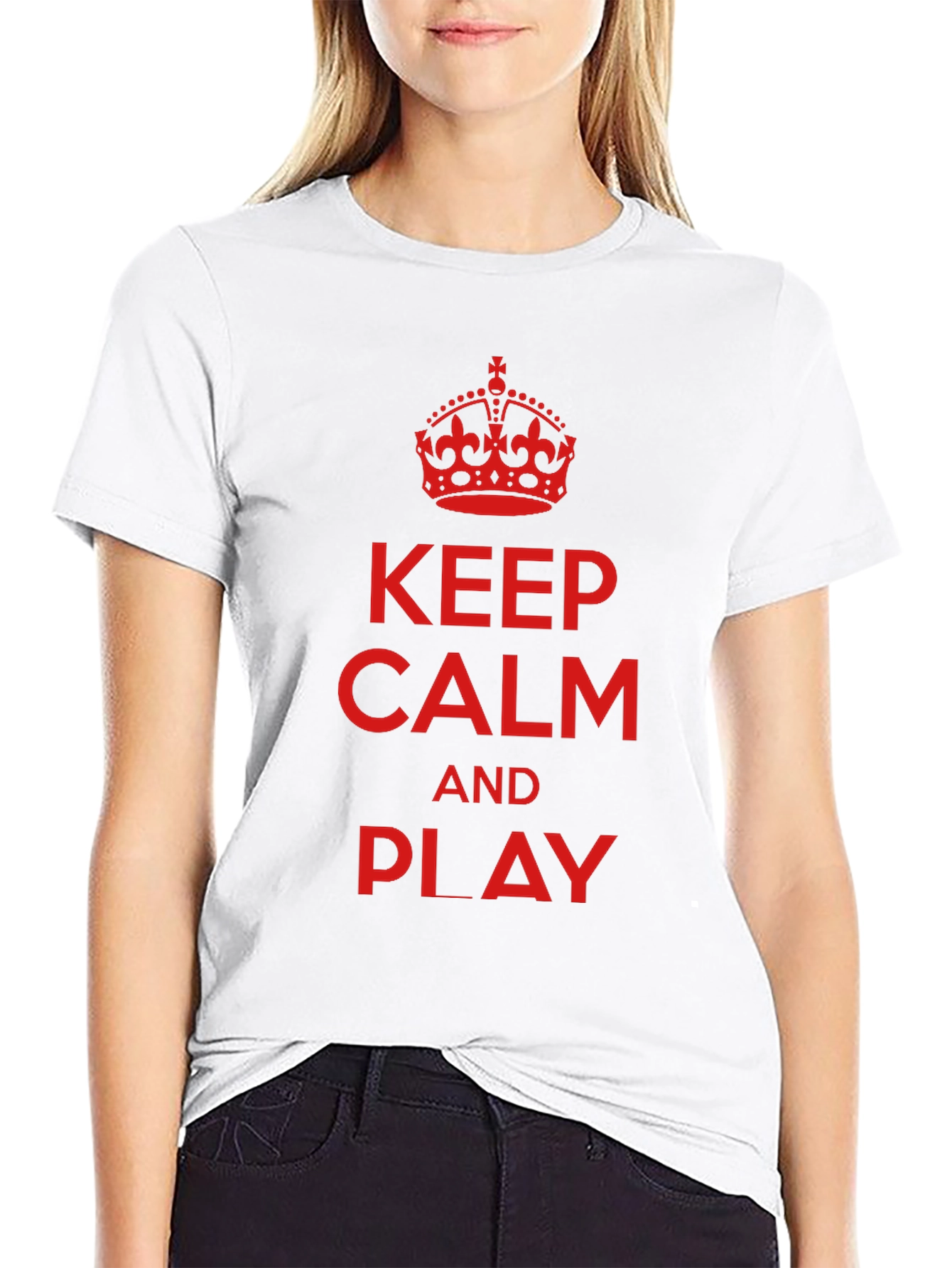 Keep Calm And Play T-Shirt - Black