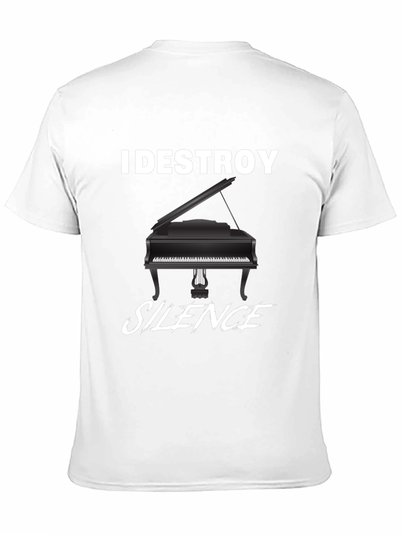 I Destroy Silence Piano Graphic T-Shirt
