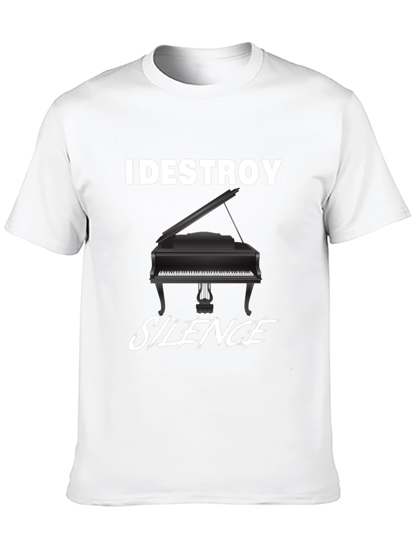 I Destroy Silence Piano Graphic T-Shirt