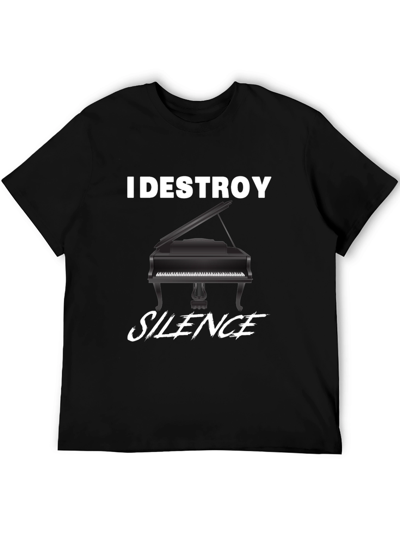 I Destroy Silence Piano Graphic T-Shirt