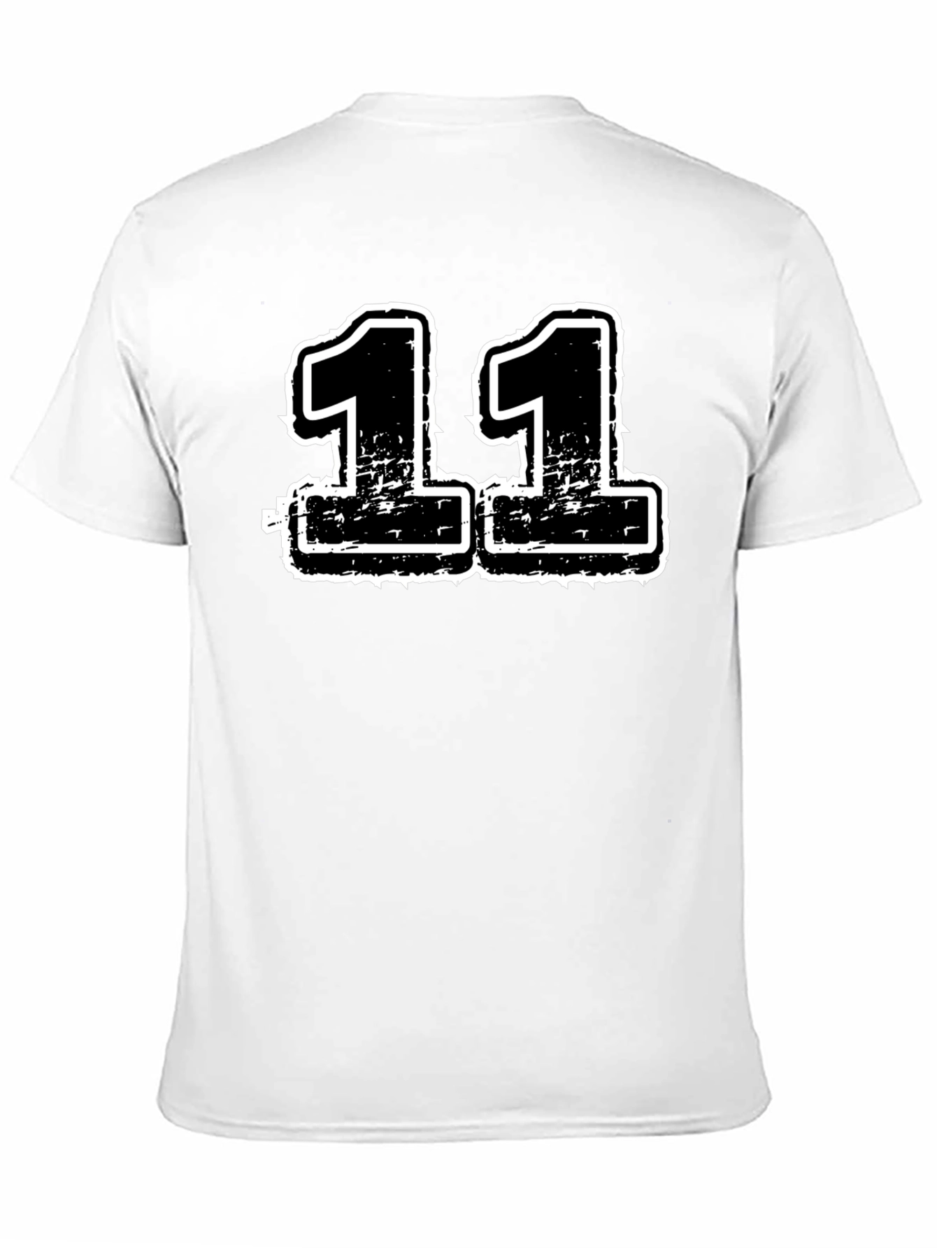 Distressed Number 11 Graphic T-Shirt