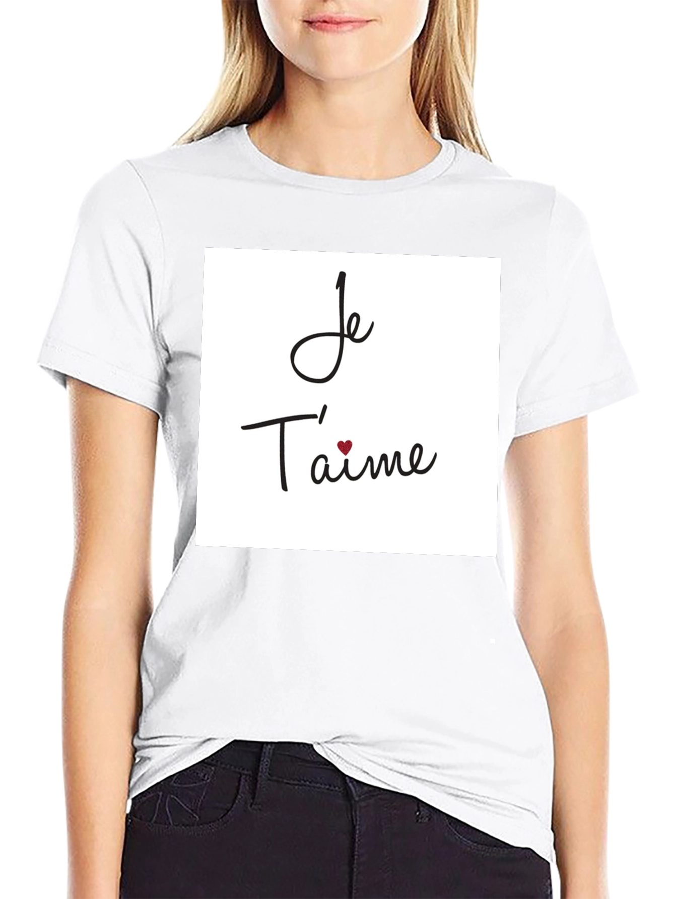 Je Taime Graphic T-Shirt - Black