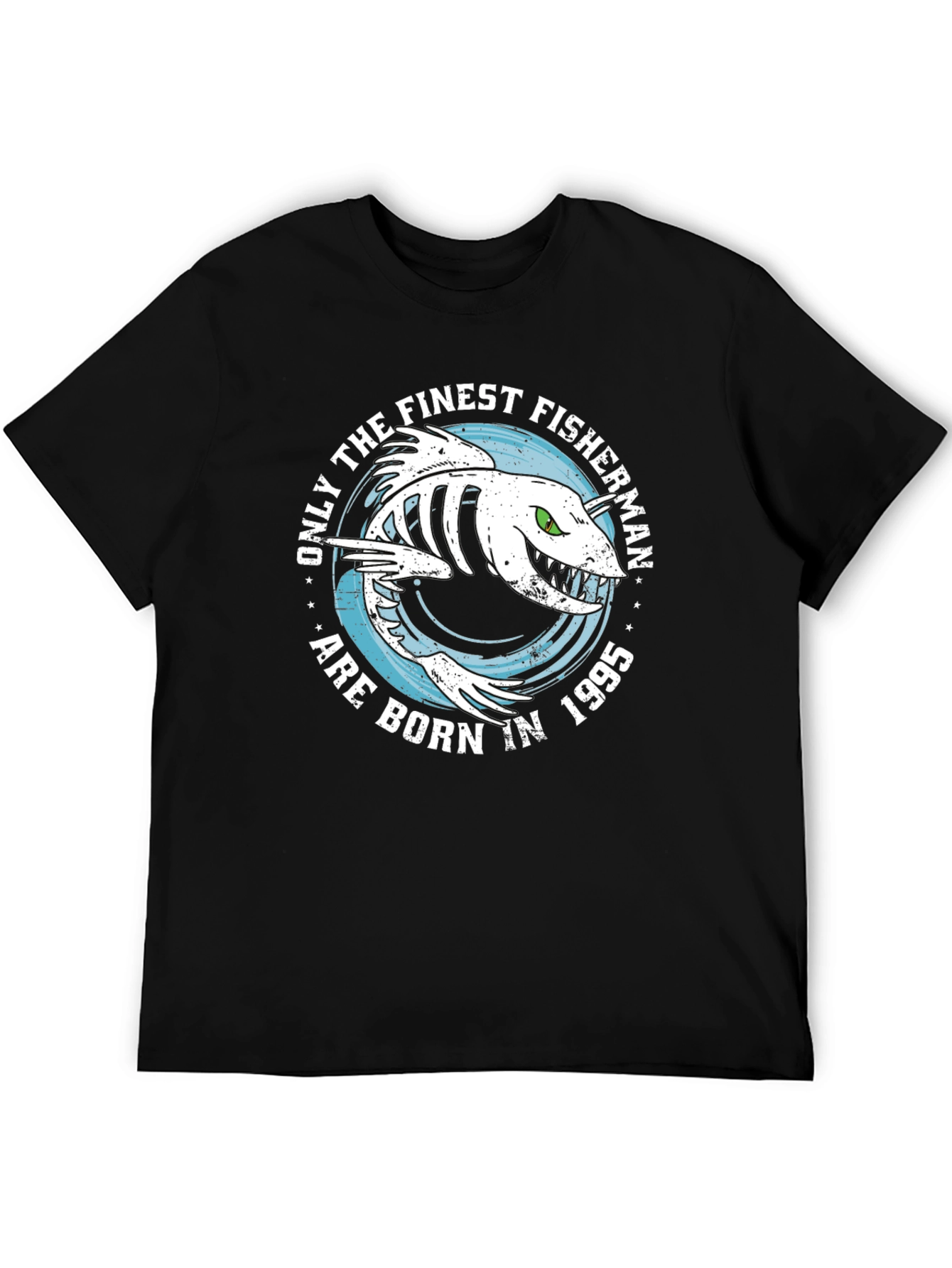 Finest Fisherman 1995 Black Graphic Tee