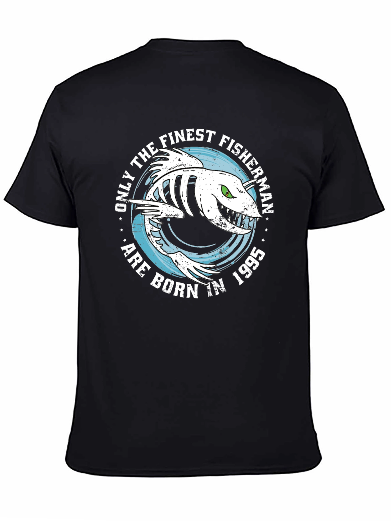 Finest Fisherman 1995 Black Graphic Tee