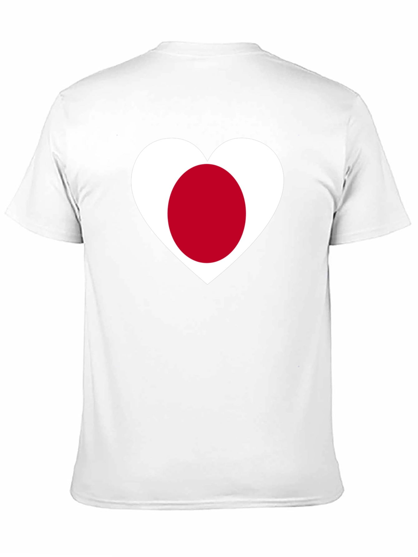 Japanese Flag Heart T-Shirt - Black Cotton Tee