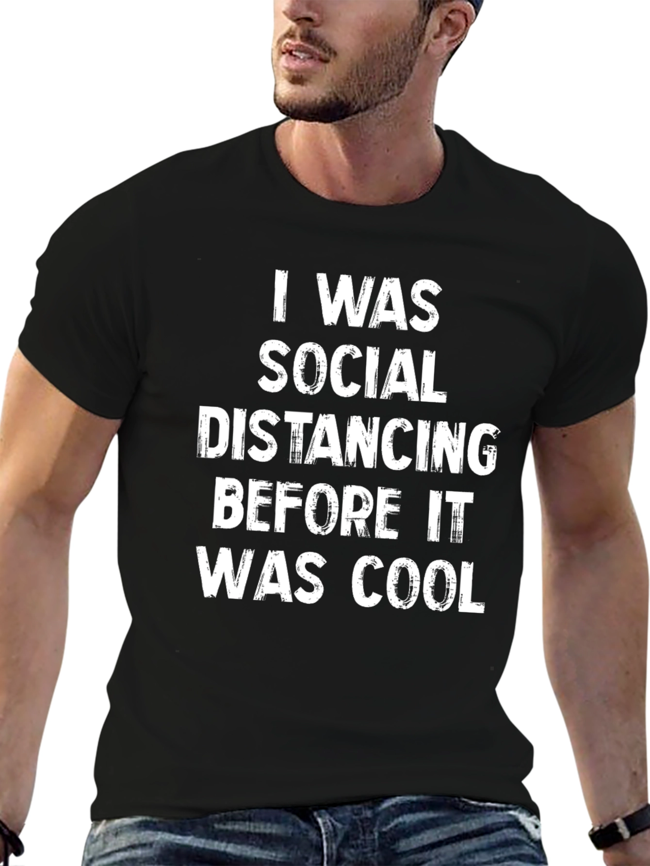 Social Distancing Funny Graphic T-Shirt