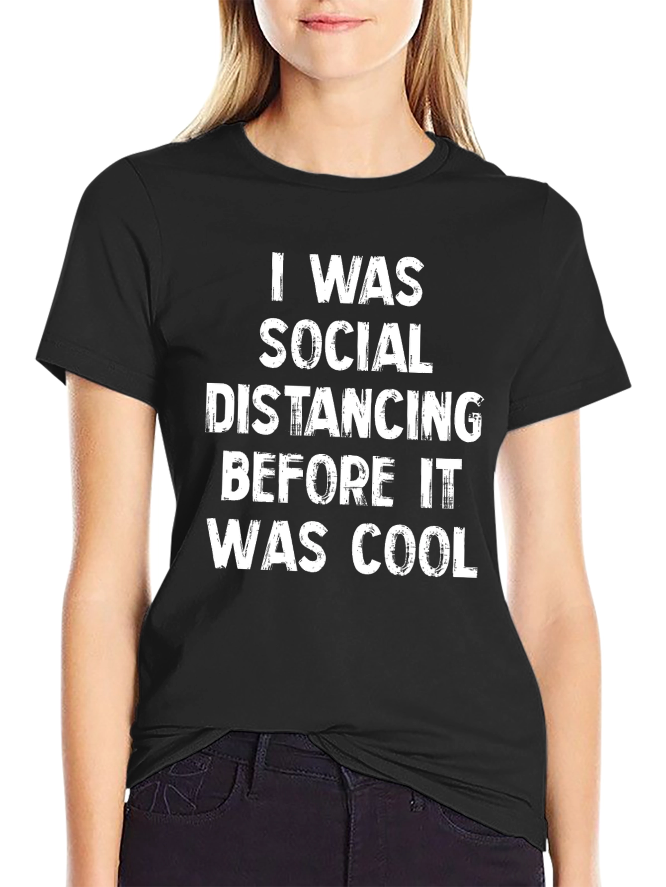 Social Distancing Funny Graphic T-Shirt