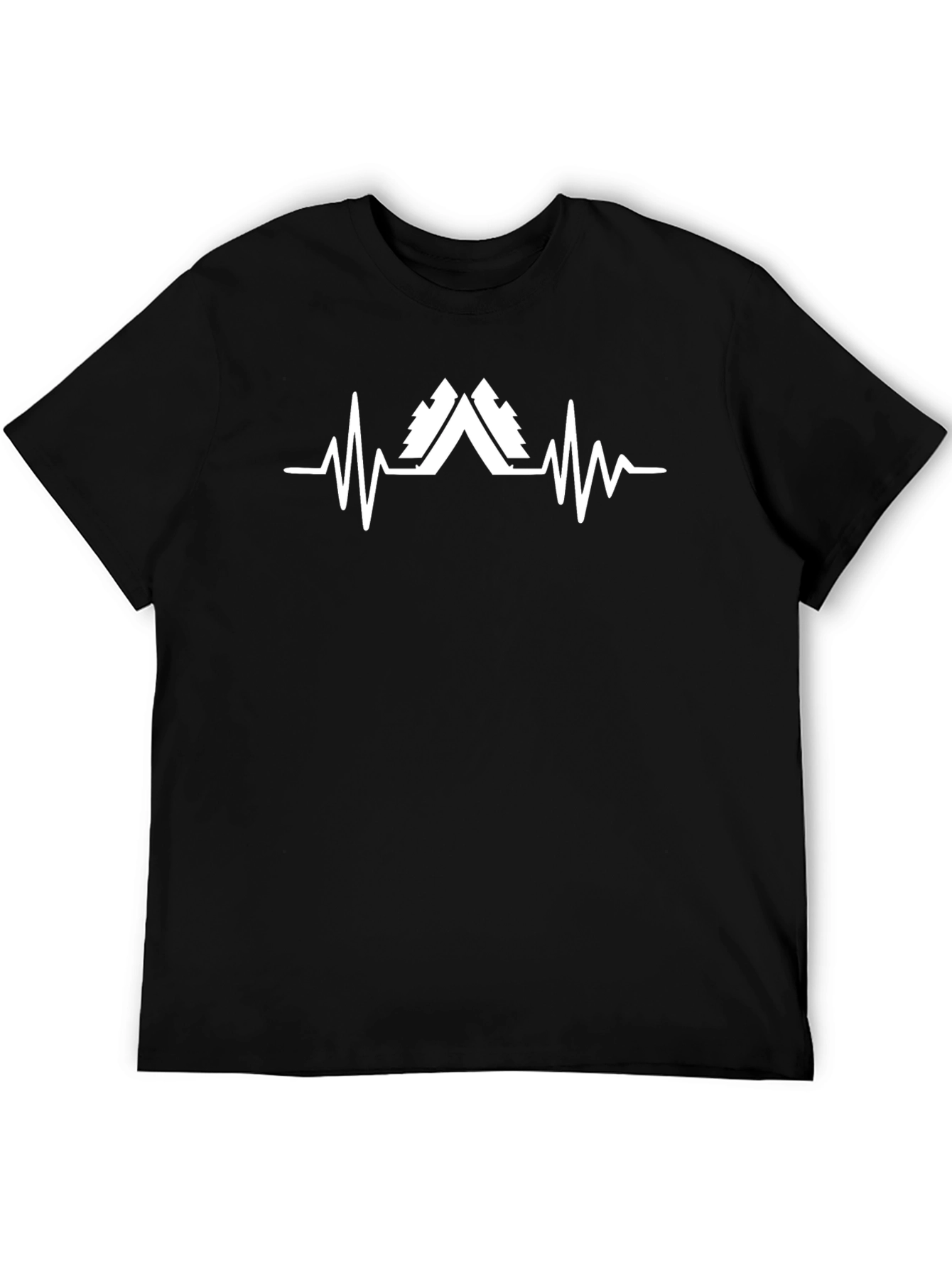 Heartbeat Mountain T-Shirt - Nature Lover Tee