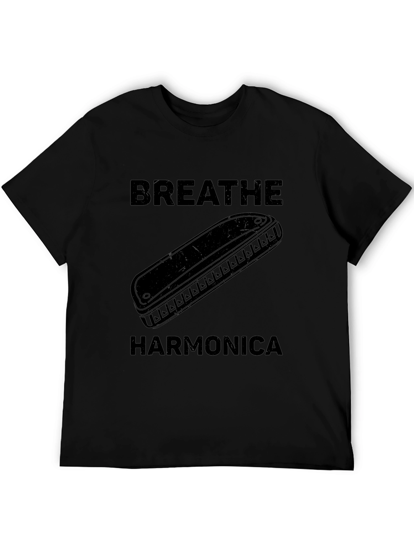 Breathe Harmonica Graphic T-Shirt