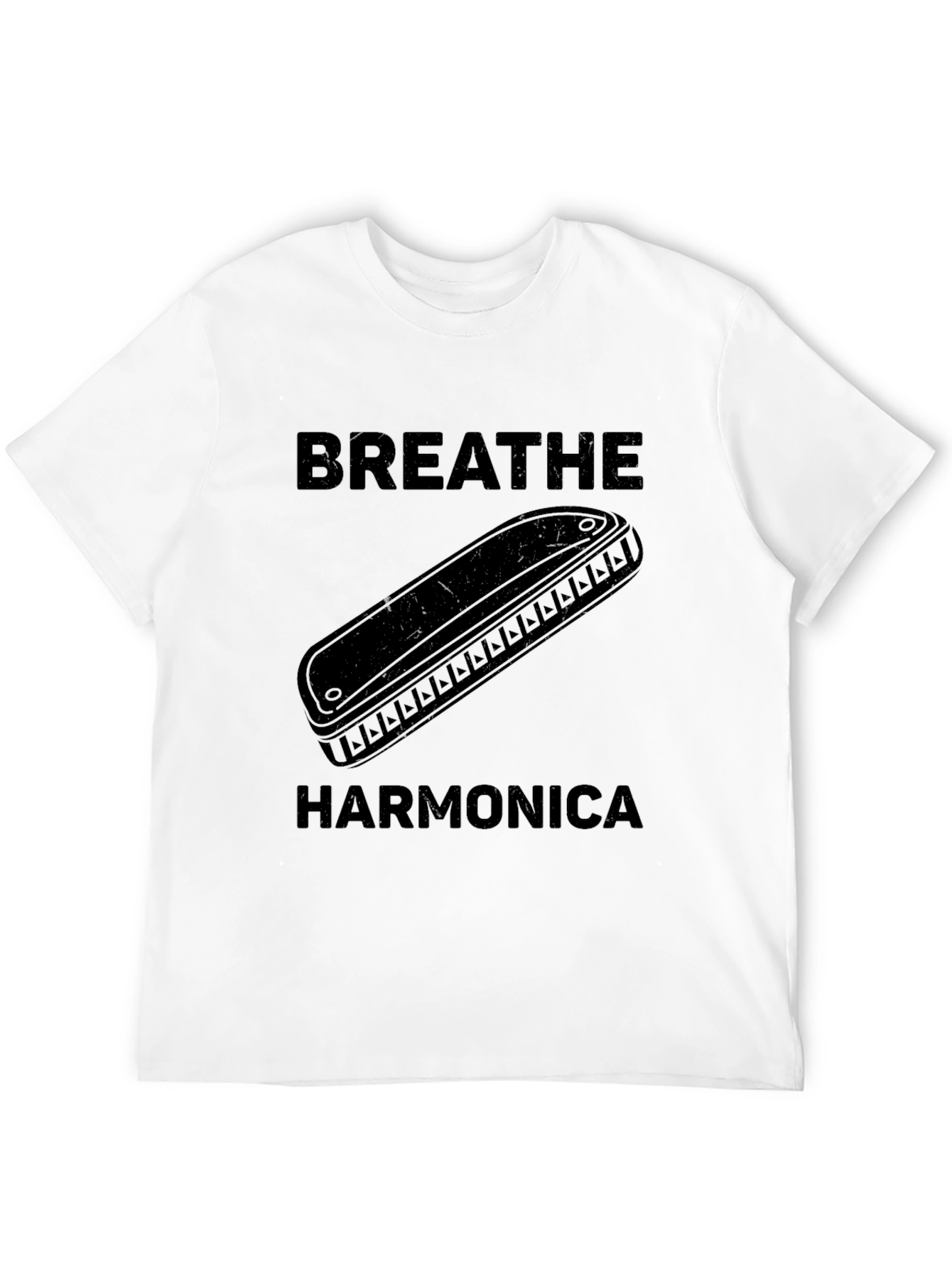 Breathe Harmonica Graphic T-Shirt