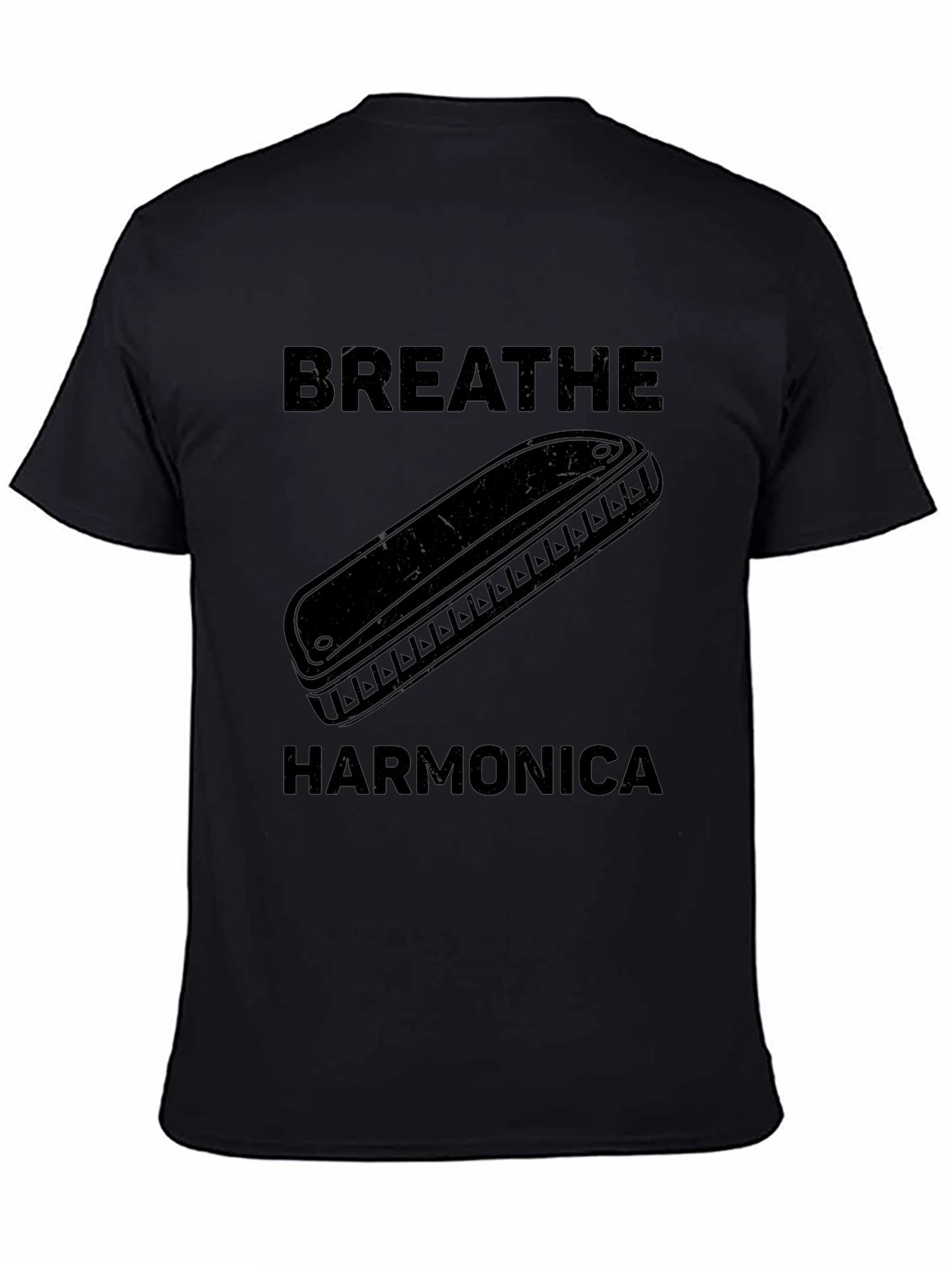 Breathe Harmonica Graphic T-Shirt