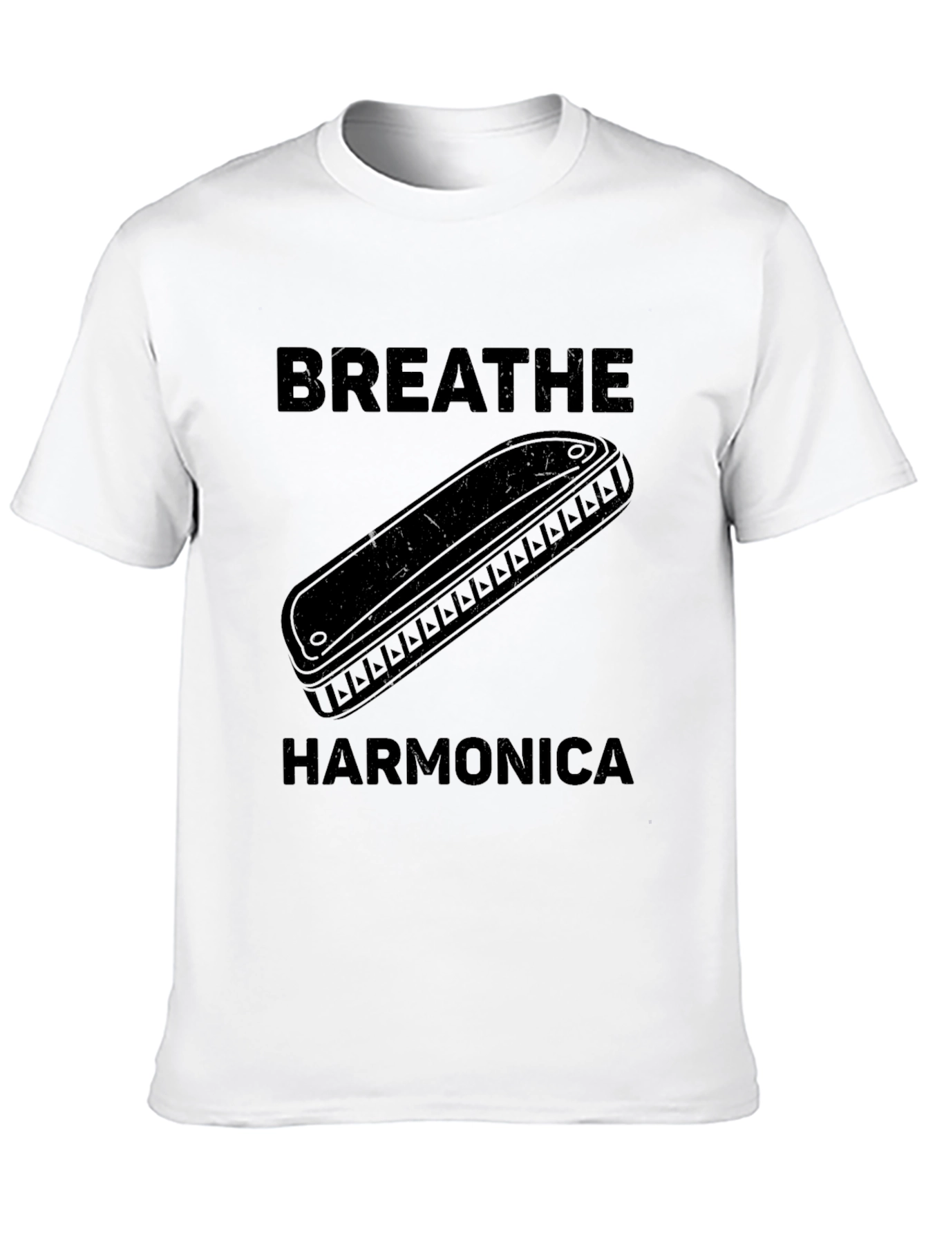 Breathe Harmonica Graphic T-Shirt
