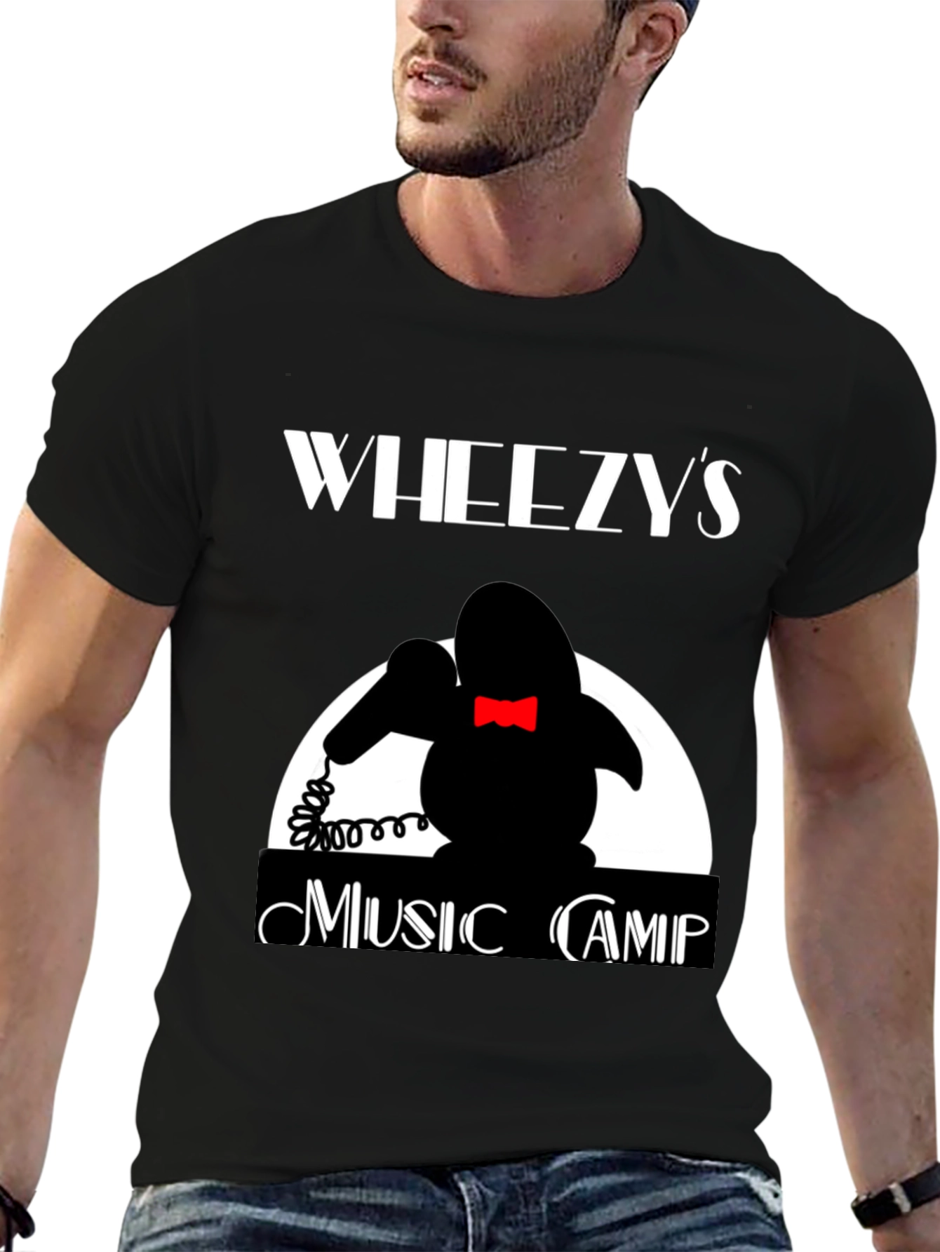 Wheezys Music Camp T-Shirt - Retro Design