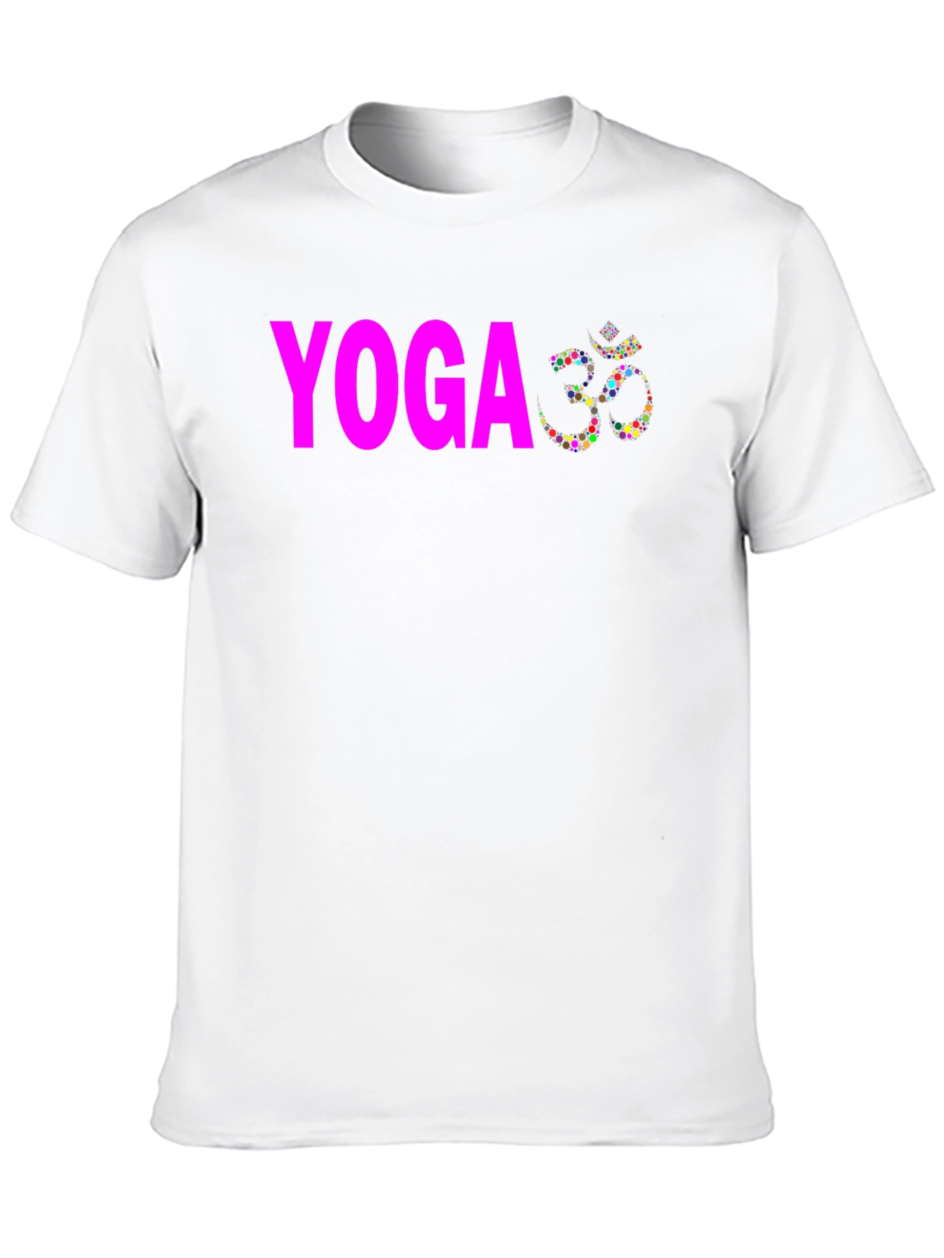 Yoga Om Symbol T-Shirt - Black Cotton Blend Tee