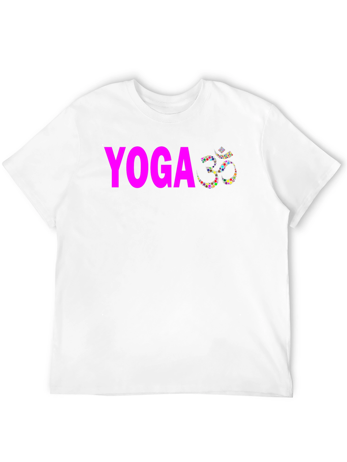 Yoga Om Symbol T-Shirt - Black Cotton Blend Tee