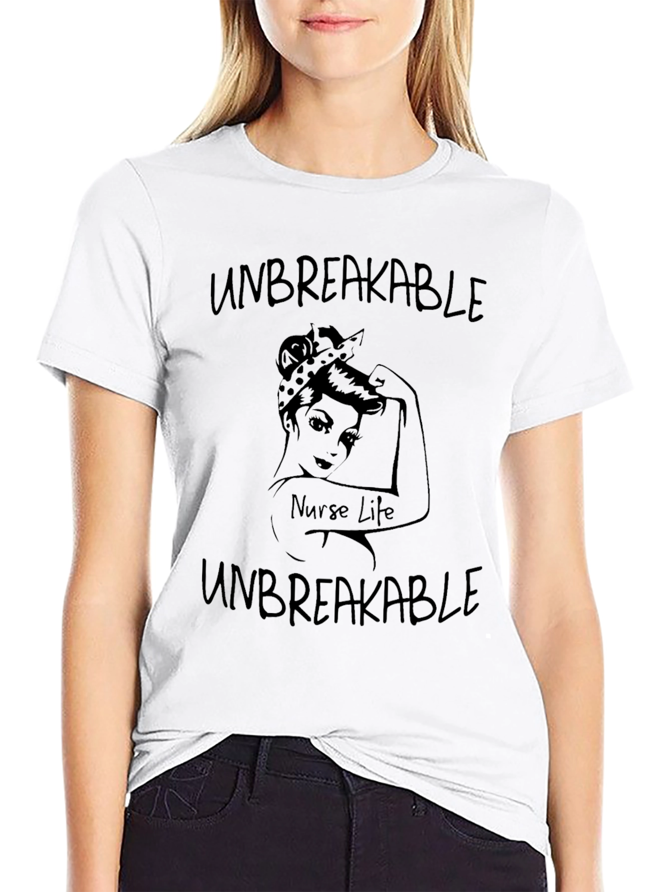 Unbreakable Nurse Life Graphic T-Shirt