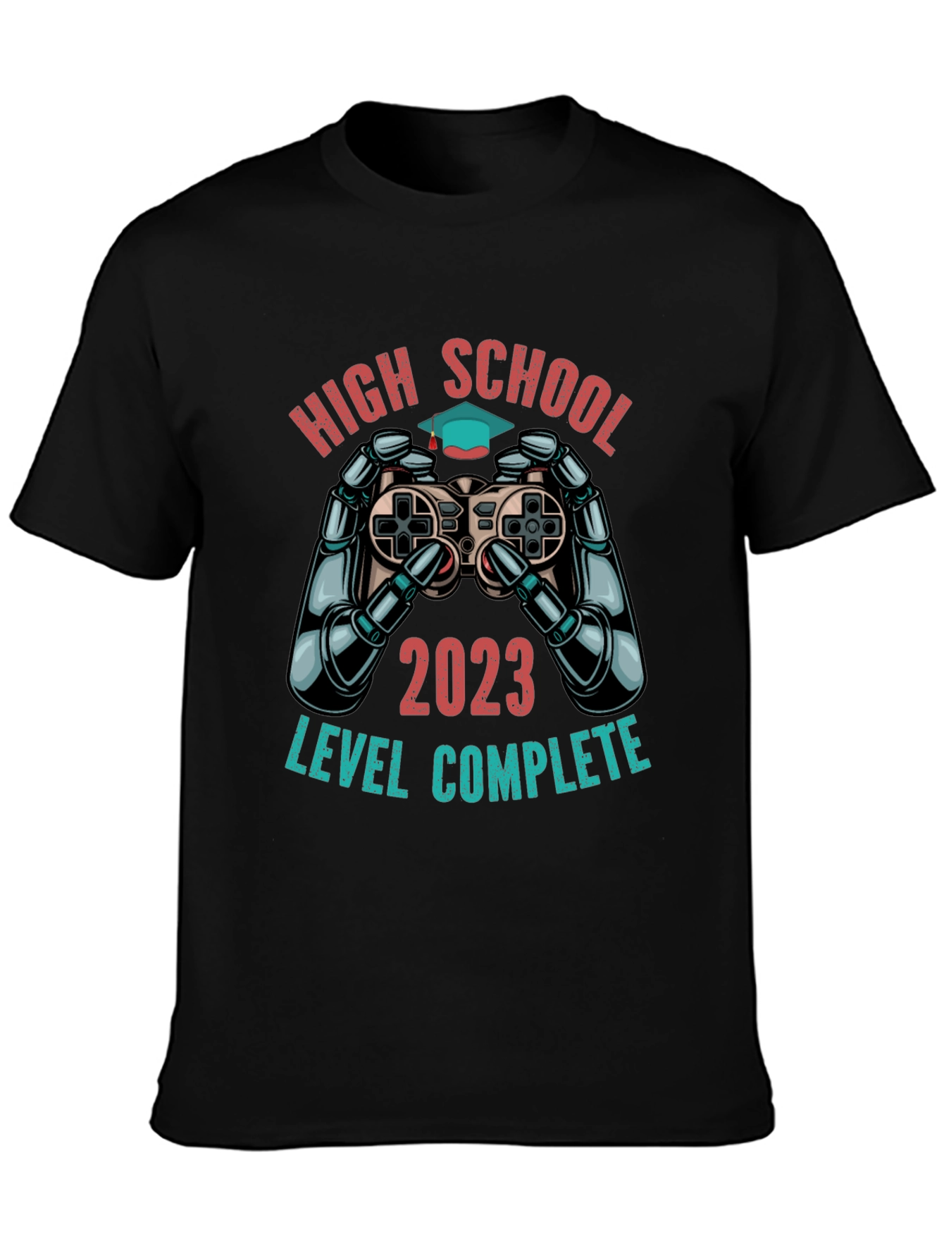 High School Graduation 2023 T-Shirt - Level Complete Gamer