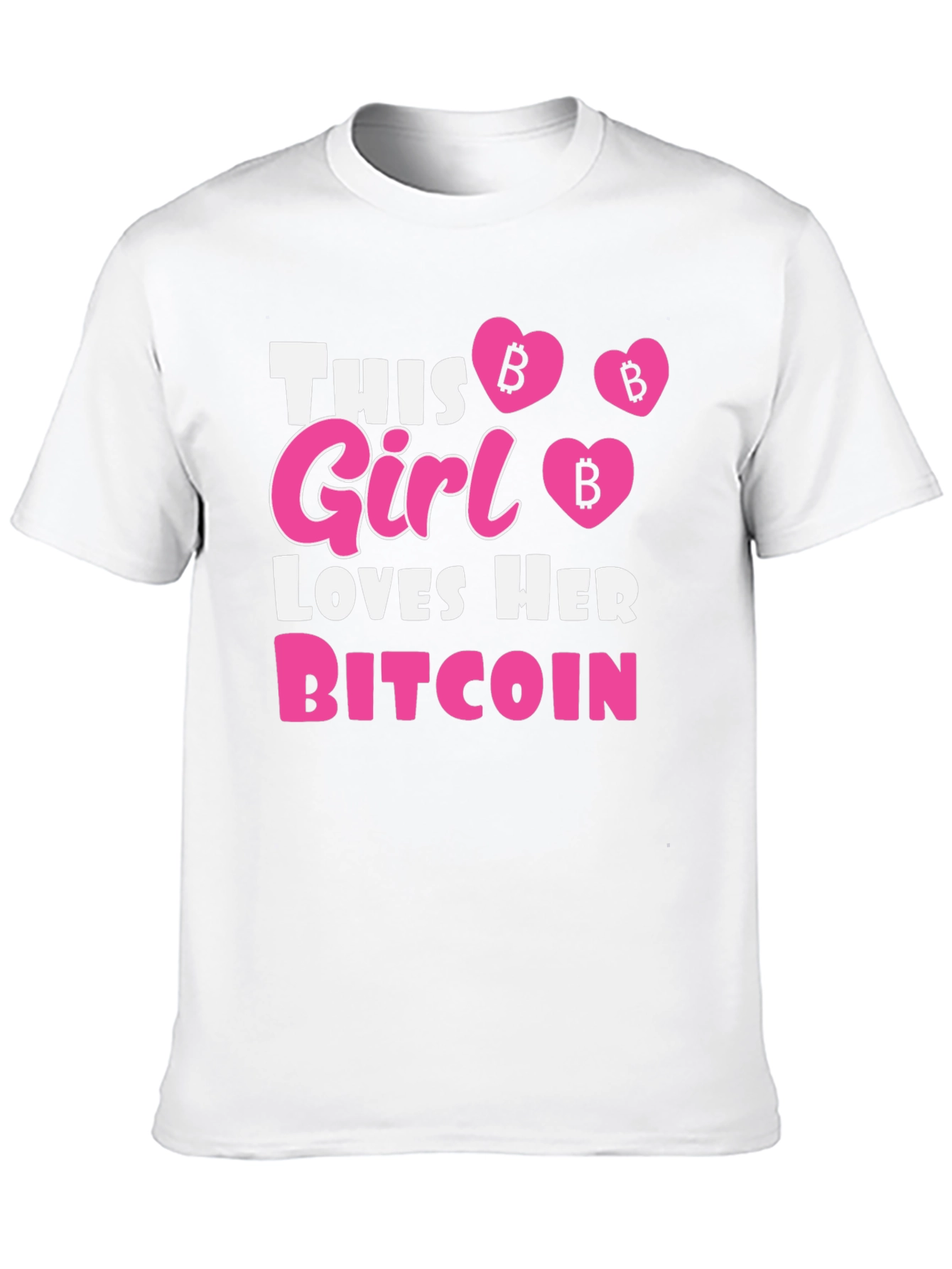 This Girl Loves Her Bitcoin Black T-Shirt