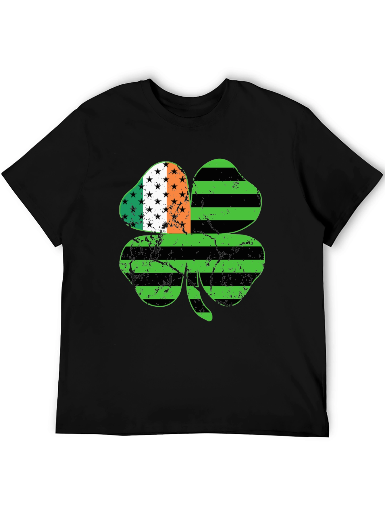 Irish American Flag Clover T-Shirt