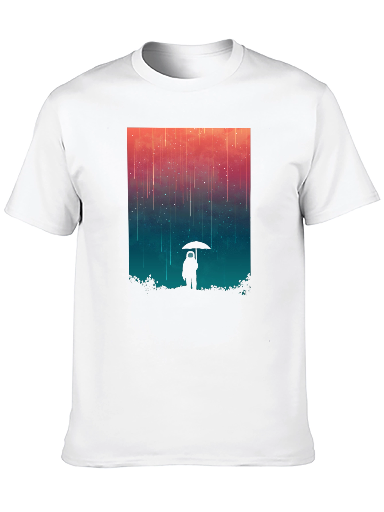Cosmic Rain T-Shirt - Black Graphic Tee
